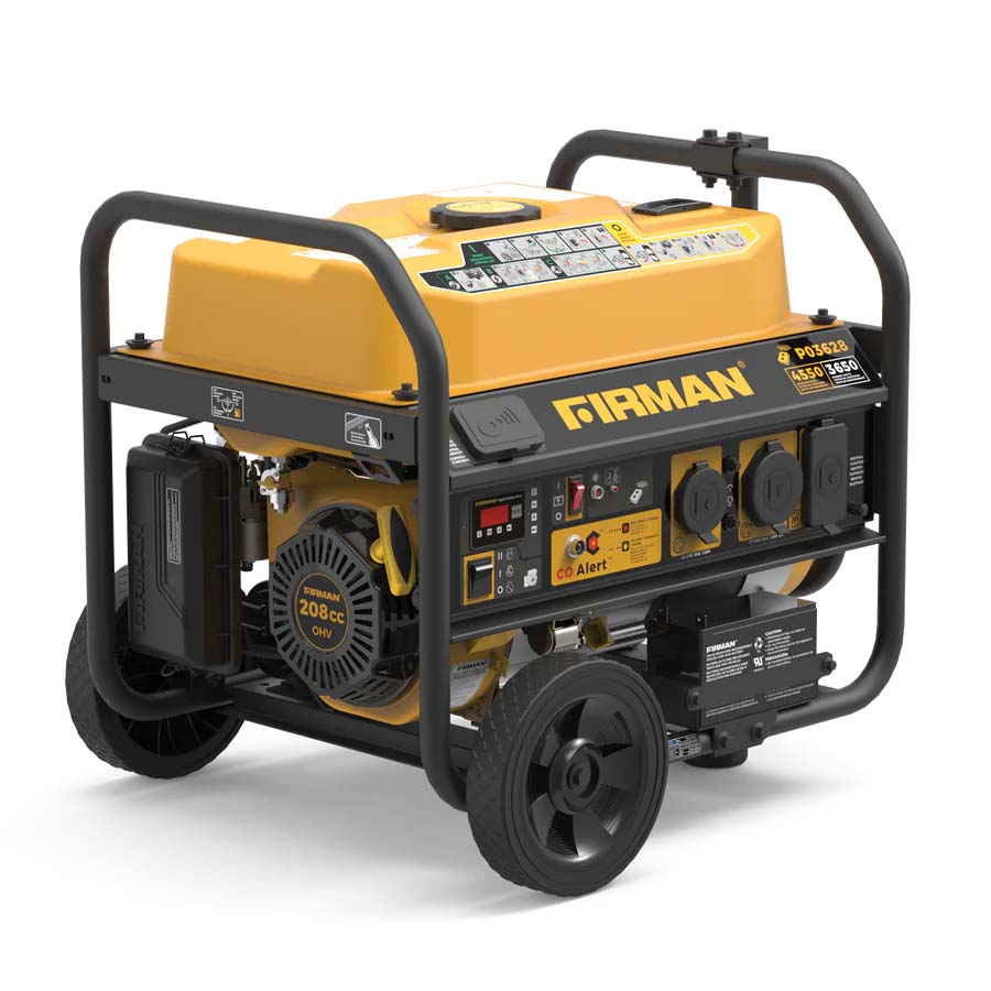 Firman P03628 Gasoline 3650W/4550W Portable Generator | Remote Start | CO Alert