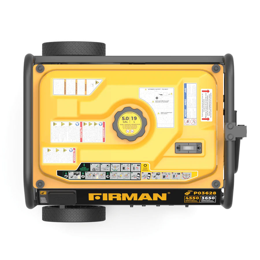 Firman P03628 Gasoline 3650W/4550W Portable Generator | Remote Start | CO Alert