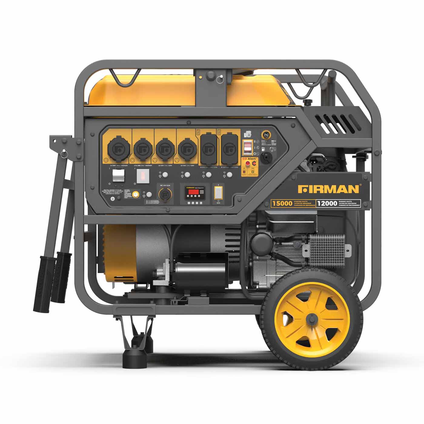 Firman P12002 Gasoline 12000W/15000W Portable Generator | Electric Start | 120/240V | CO Alert