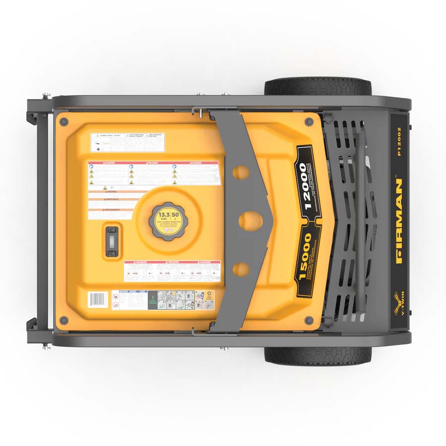 Firman P12002 Gasoline 12000W/15000W Portable Generator | Electric Start | 120/240V | CO Alert