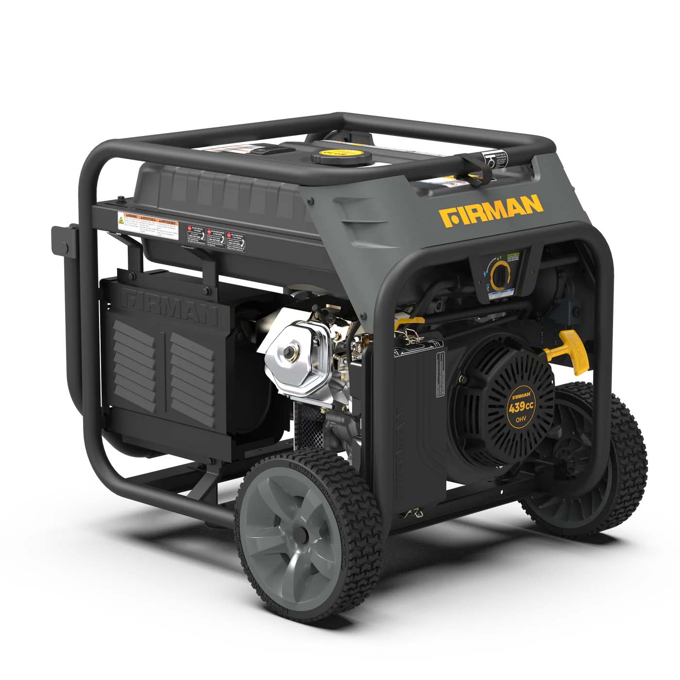 Firman T07573 Tri-Fuel 7500W/9400W Portable Generator | Electric Start | 120/240V | CO Alert