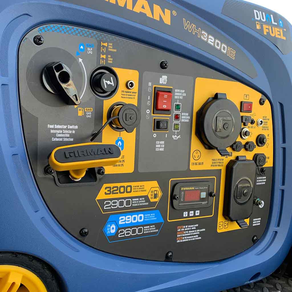 Firman WH02942 Dual Fuel 2900W/3200W Inverter Portable Generator | Electric Start