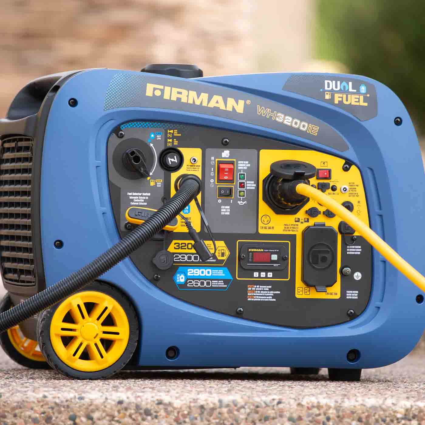 Firman WH02942 Dual Fuel 2900W/3200W Inverter Portable Generator | Electric Start