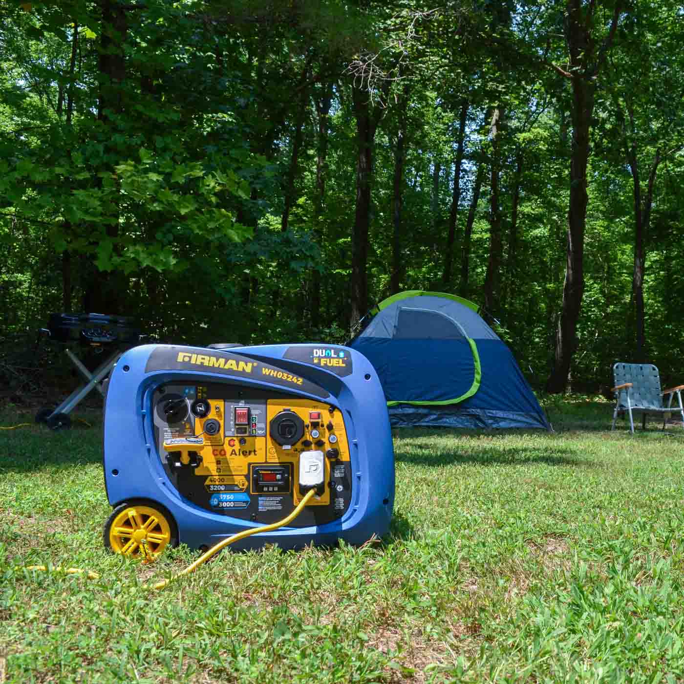 Firman WH03242 Dual Fuel 3200W/4000W Inverter Portable Generator | Electric Start | CO Alert
