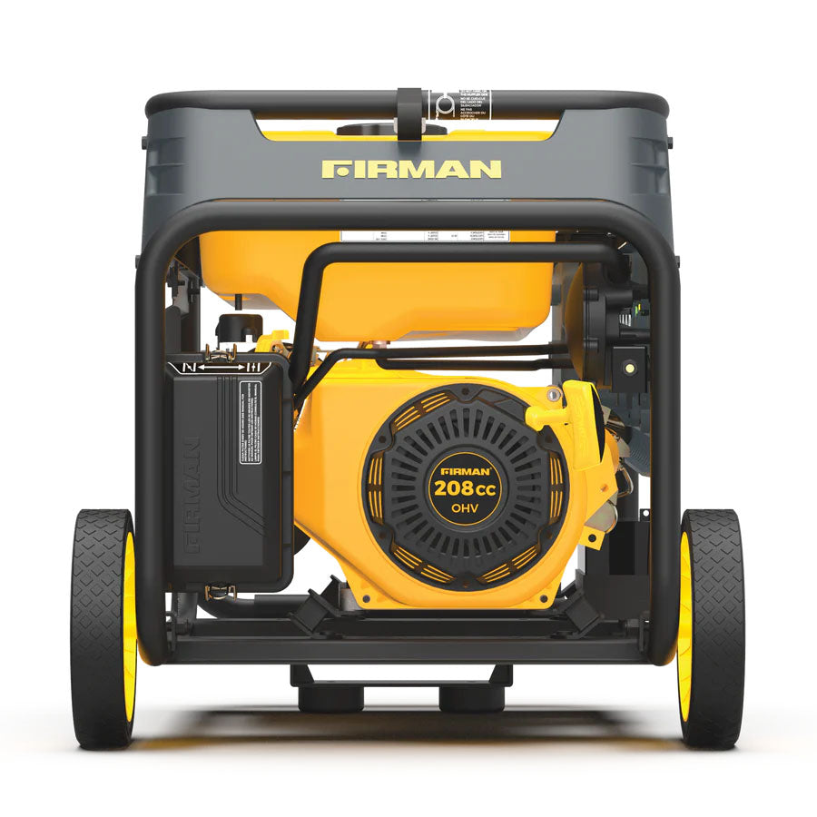 Firman H03654 Dual Fuel 3650W/4550W Portable Generator | Electric Start | 120/240V | CO Alert