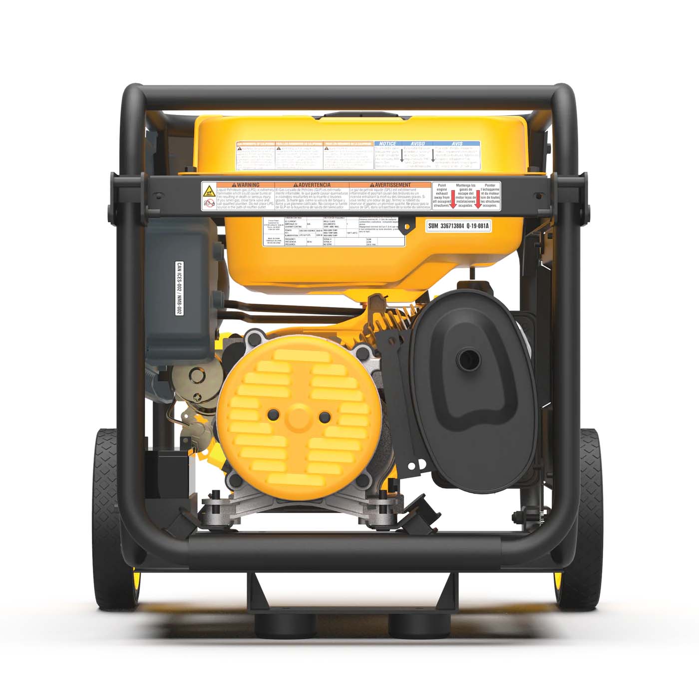 Firman H03654 Dual Fuel 3650W/4550W Portable Generator | Electric Start | 120/240V | CO Alert