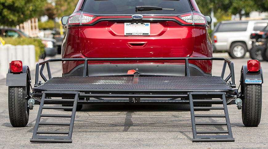 Factory Blemish Model [BLUE or BLACK] Stand-Up™ Utility Trailer Folding Multi-Purpose SXS Utility Trailer