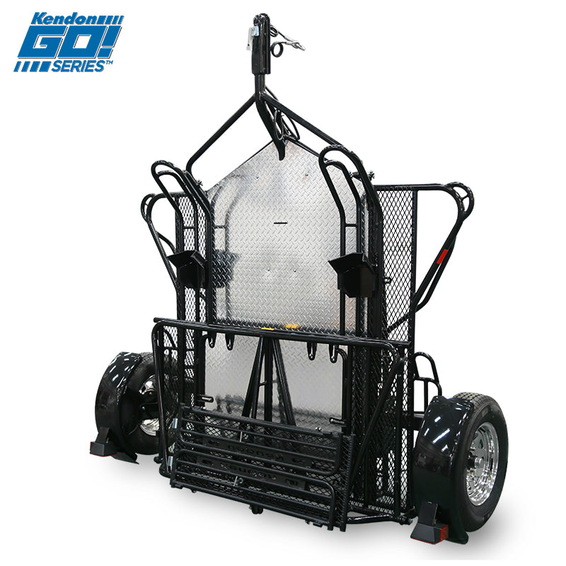 Go! Series Dual Rail Ride-Up Folding Motorcycle Trailer