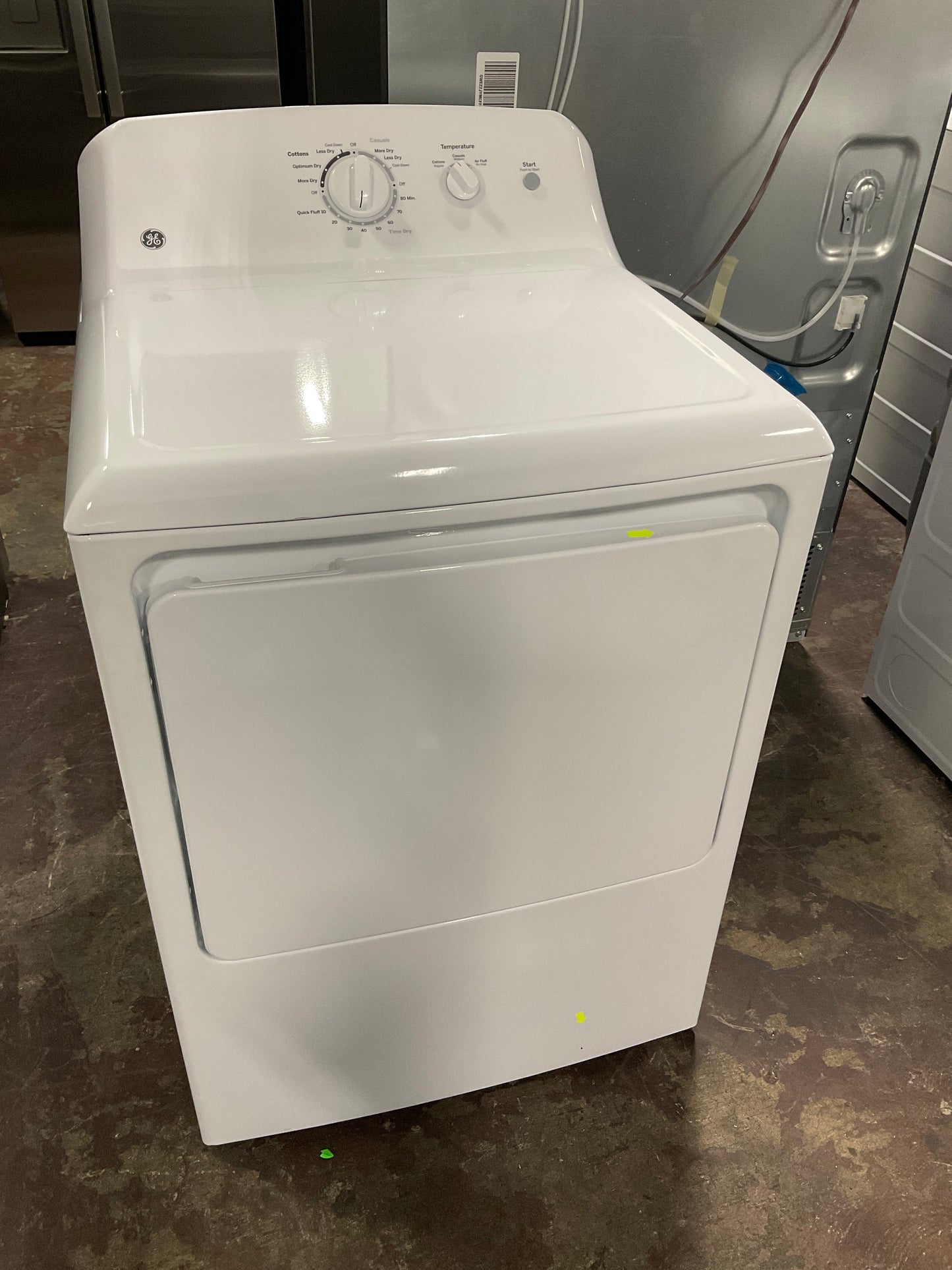 GE 6.2 cu. ft. Capacity Electric Dryer with Up To 120 ft. Venting and Shallow Depth