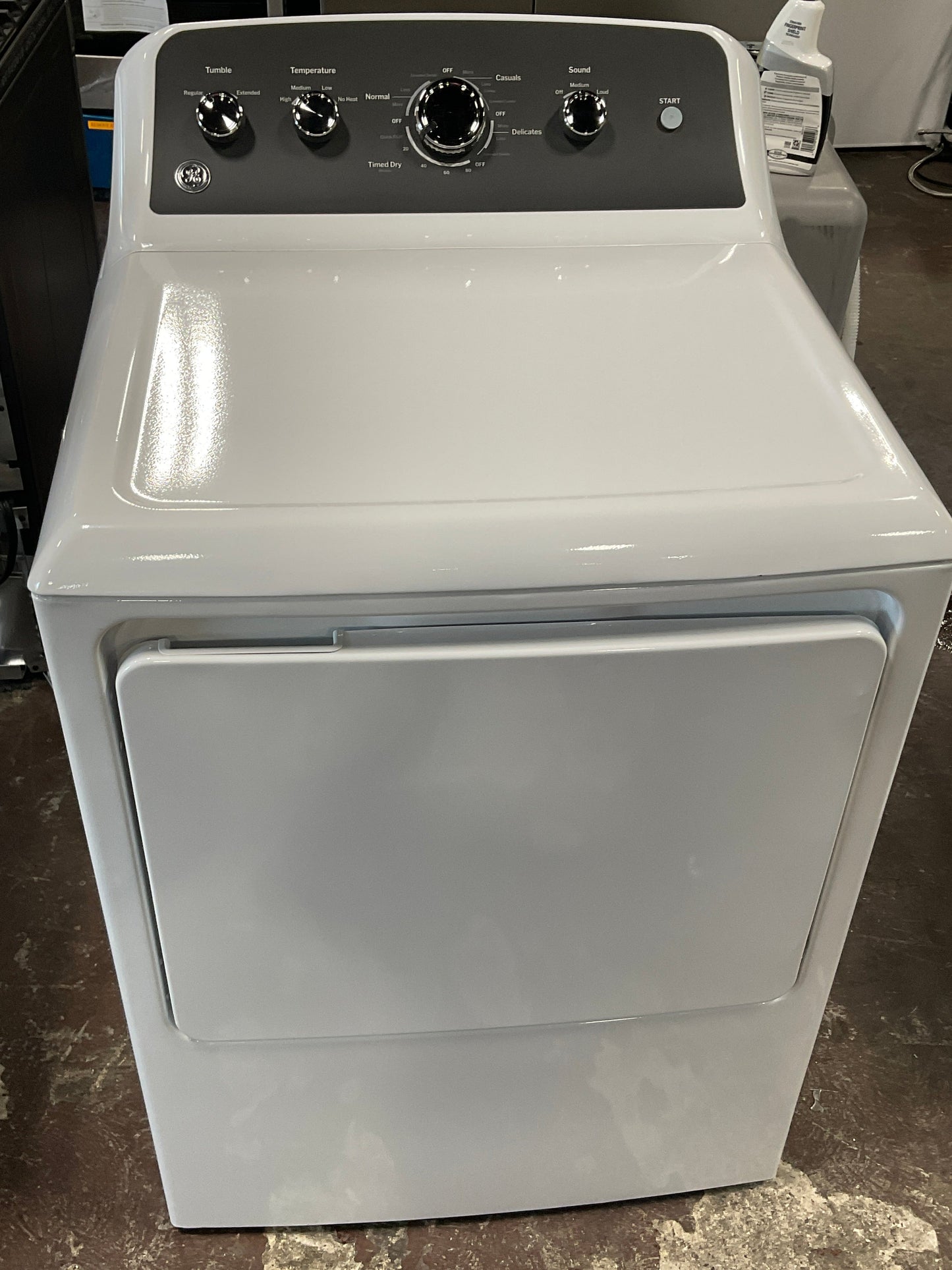 GE GE® 7.2 cu. ft. Capacity Electric Dryer with Up To 120 ft. Venting and Extended Tumble