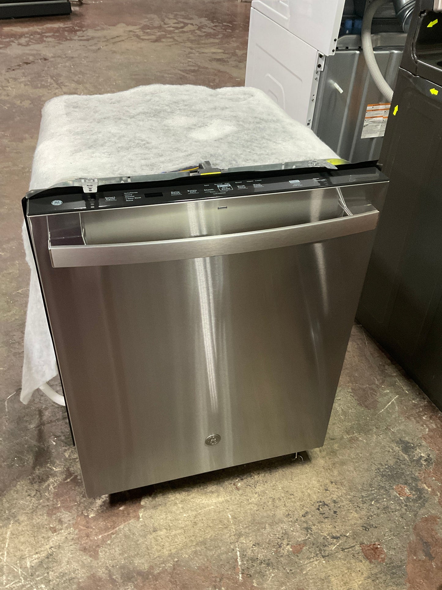 GE GE® ENERGY STAR® Top Control with Stainless Steel Interior Dishwasher with Sanitize Cycle