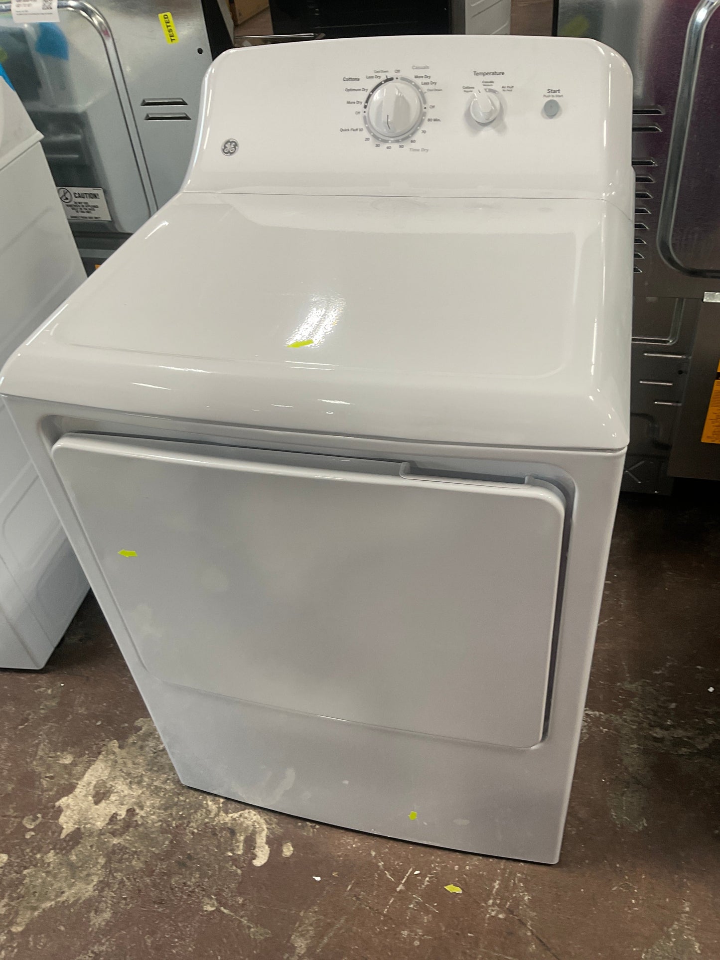 GE 6.2 cu. ft. Capacity Electric Dryer with Up To 120 ft. Venting and Shallow Depth