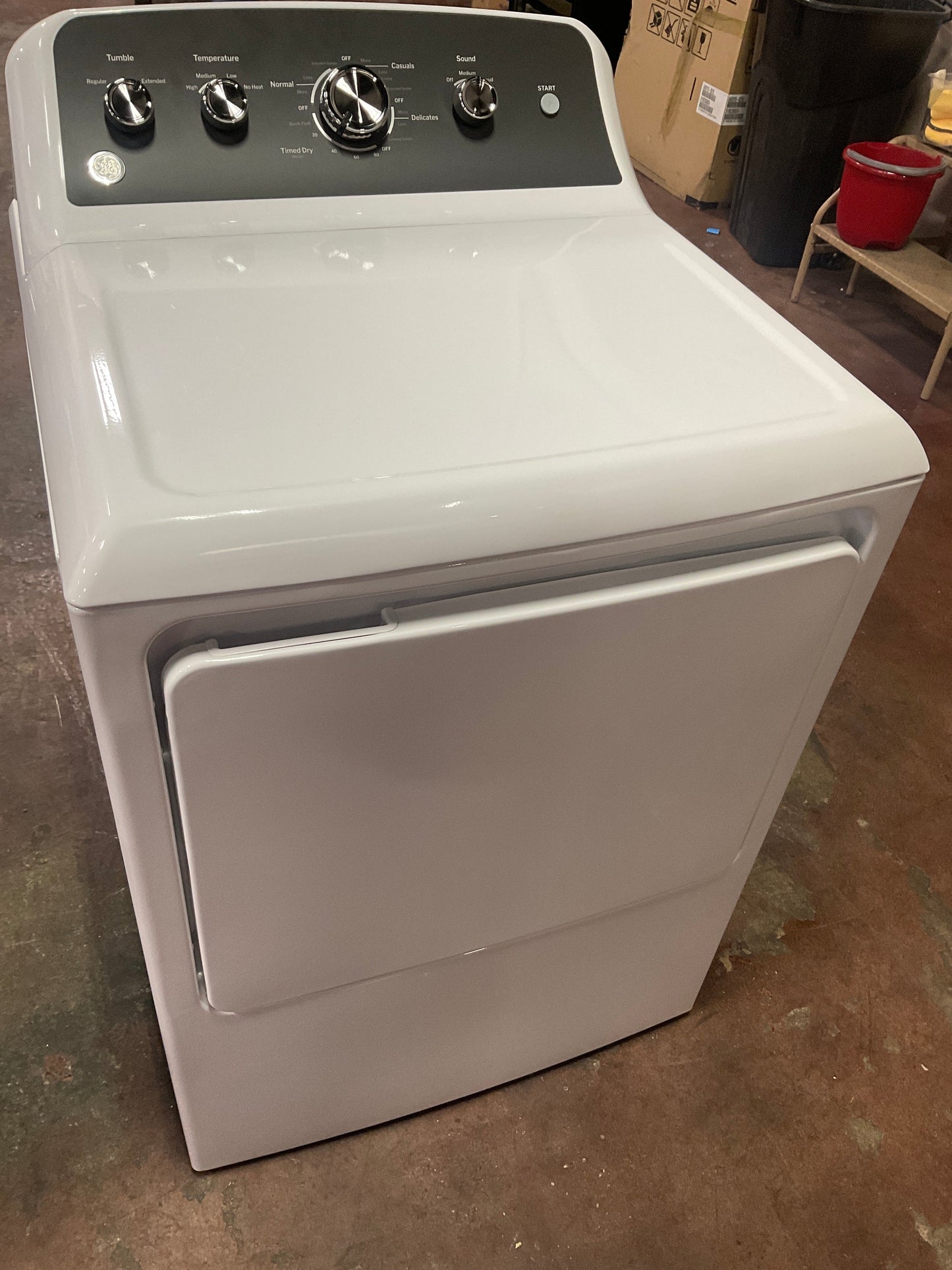 GE GE® 7.2 cu. ft. Capacity Electric Dryer with Up To 120 ft. Venting and Extended Tumble