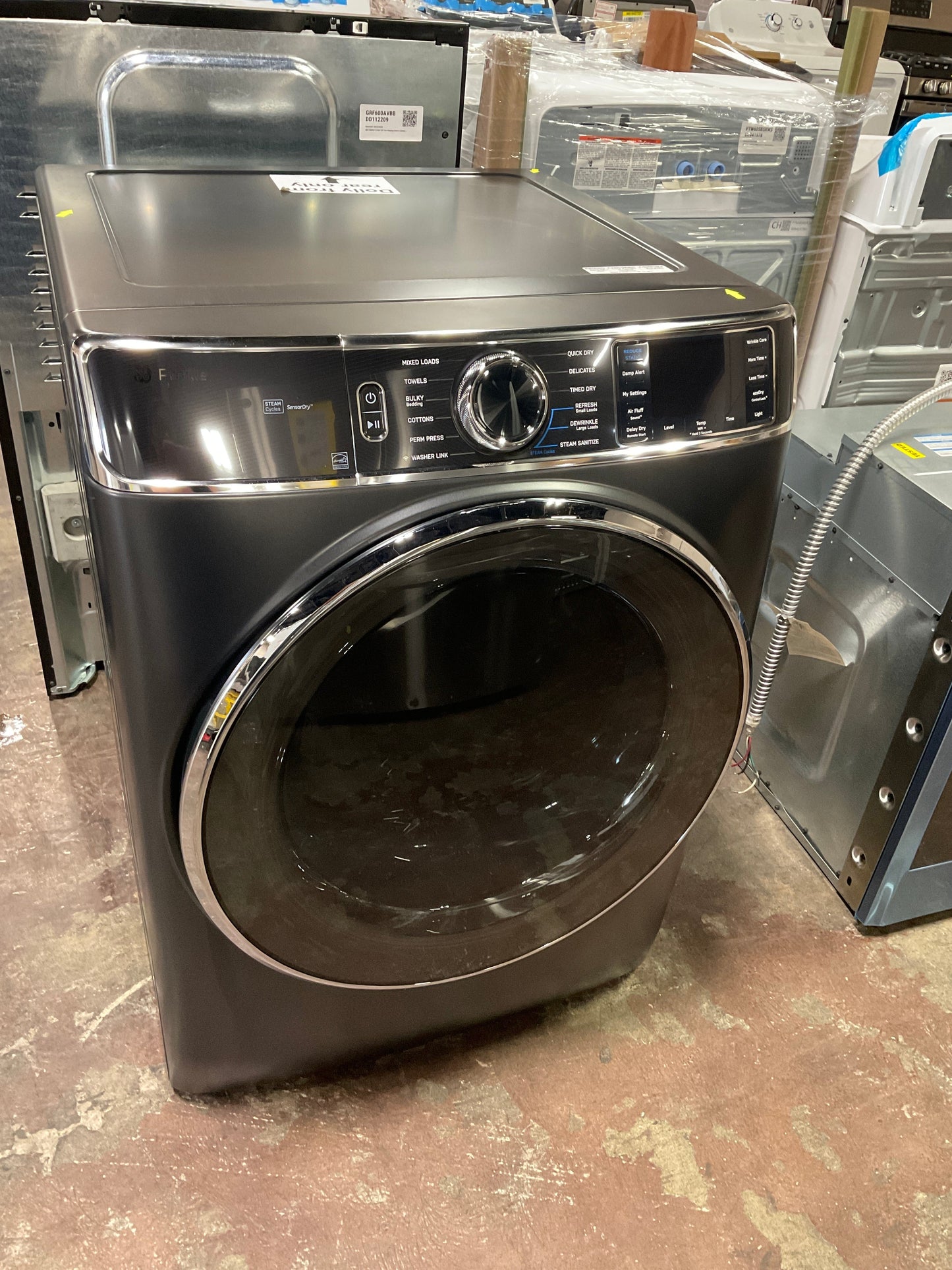 GE Profile™ ENERGY STAR® 7.8 cu. ft. Capacity Smart Front Load Electric Dryer with Steam and Sanitize Cycle