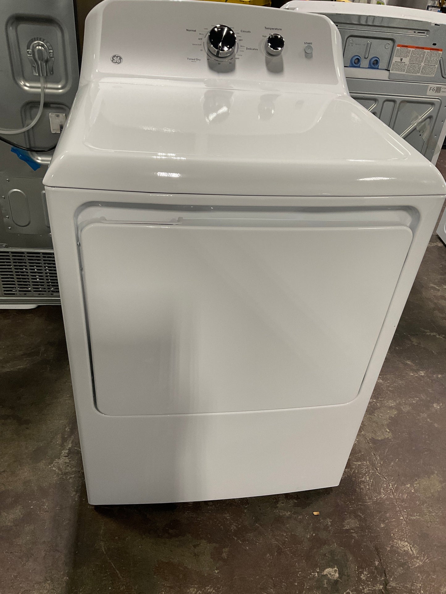GE GE® 7.2 cu. ft. Capacity Electric Dryer with Up To 120 ft. Venting and Reversible Door