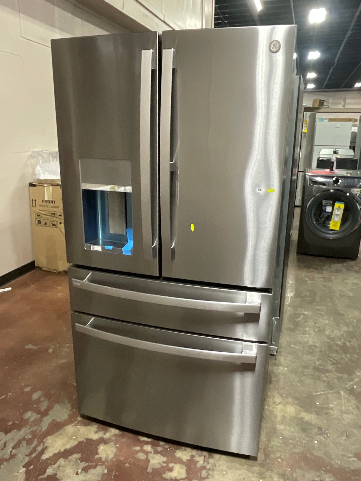 GE Profile™ 22.4 Cu. Ft. Smart Counter-Depth Fingerprint Resistant 4-Door French-Door Refrigerator with Door In Door