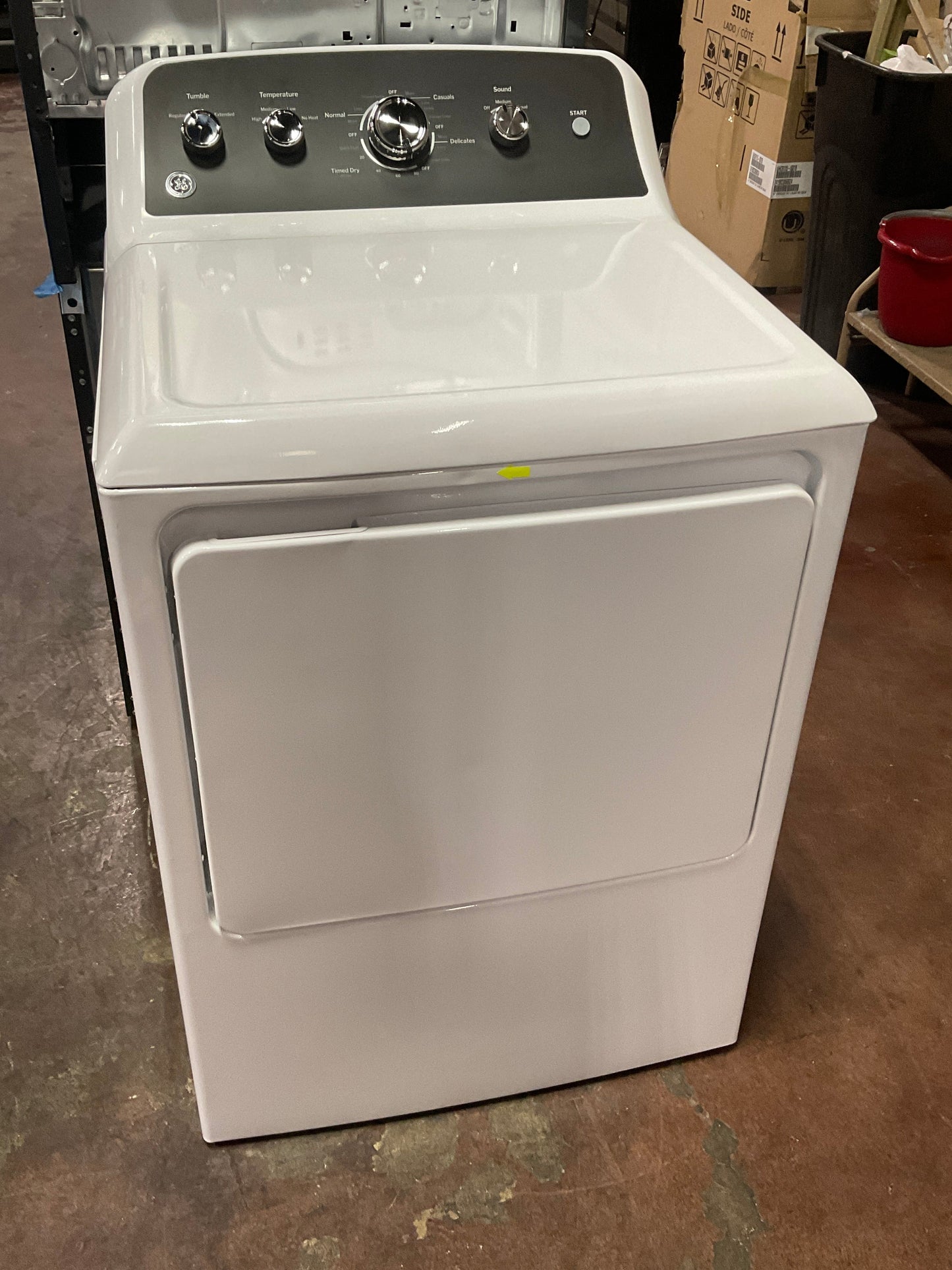 GE GE® 7.2 cu. ft. Capacity Electric Dryer with Up To 120 ft. Venting and Extended Tumble