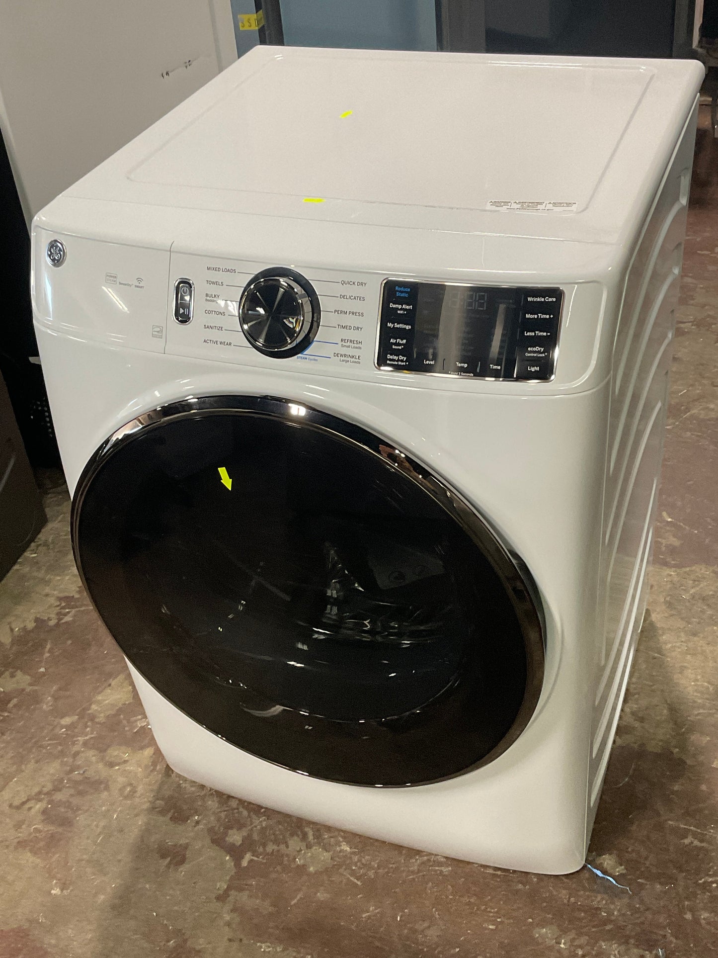 GE® ENERGY STAR® 7.8 cu. ft. Capacity Smart Front Load Electric Dryer with Steam and Sanitize Cycle