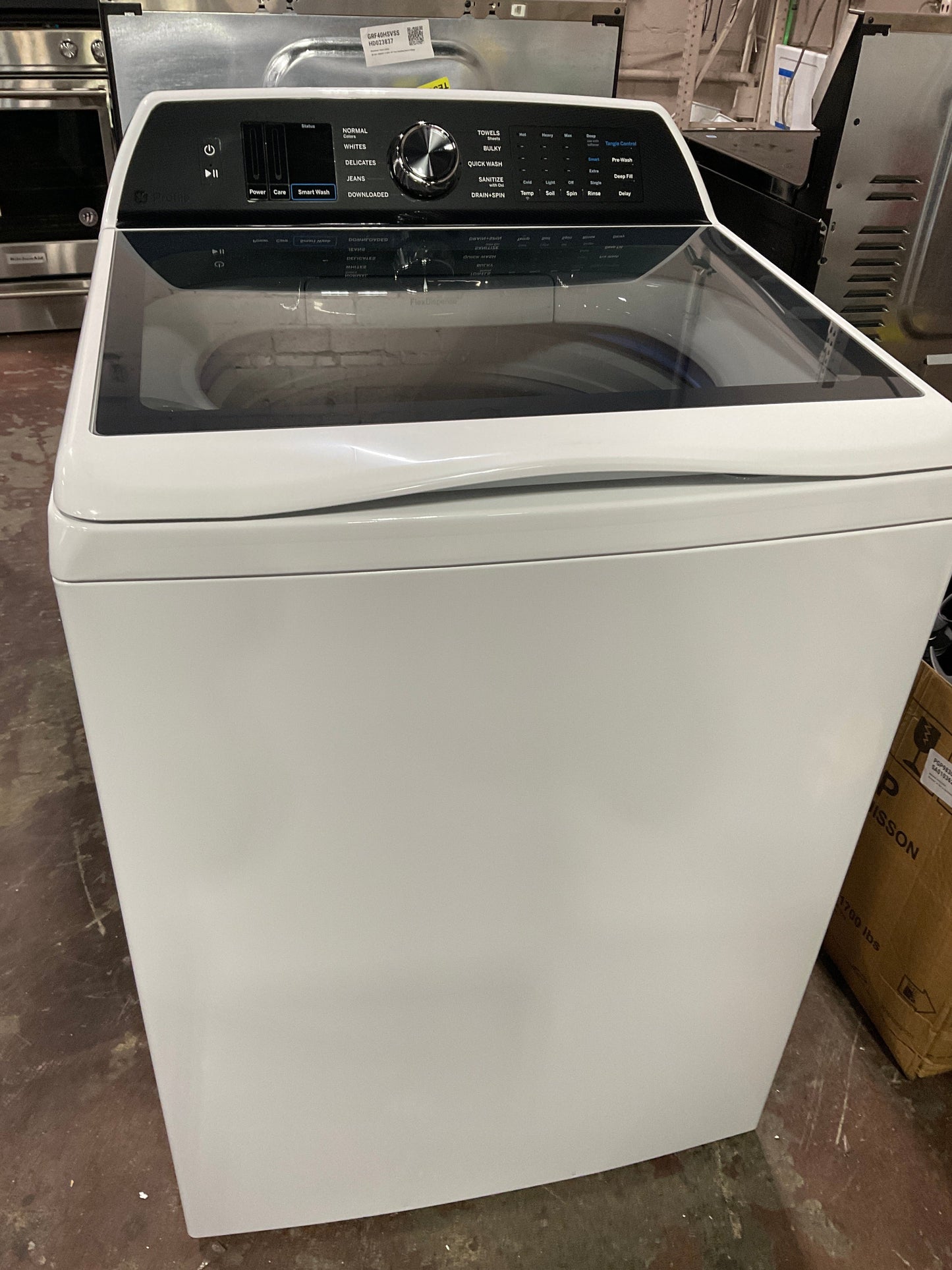 GE Profile™ ENERGY STAR® 5.4 cu. ft. Capacity Washer with Smarter Wash Technology and FlexDispense™