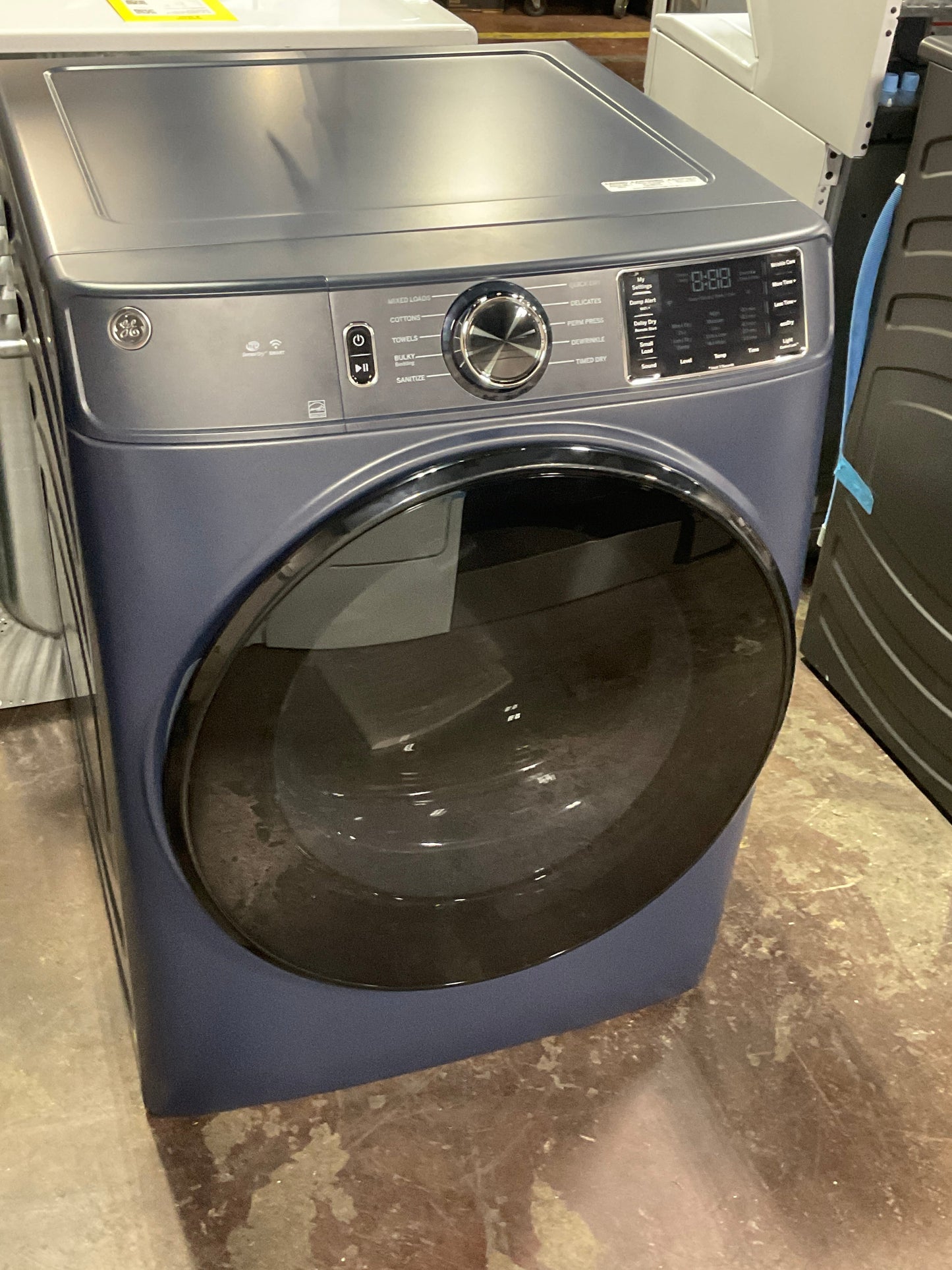 GE® ENERGY STAR® 7.8 cu. ft. Capacity Smart Front Load Electric Dryer with Sanitize Cycle