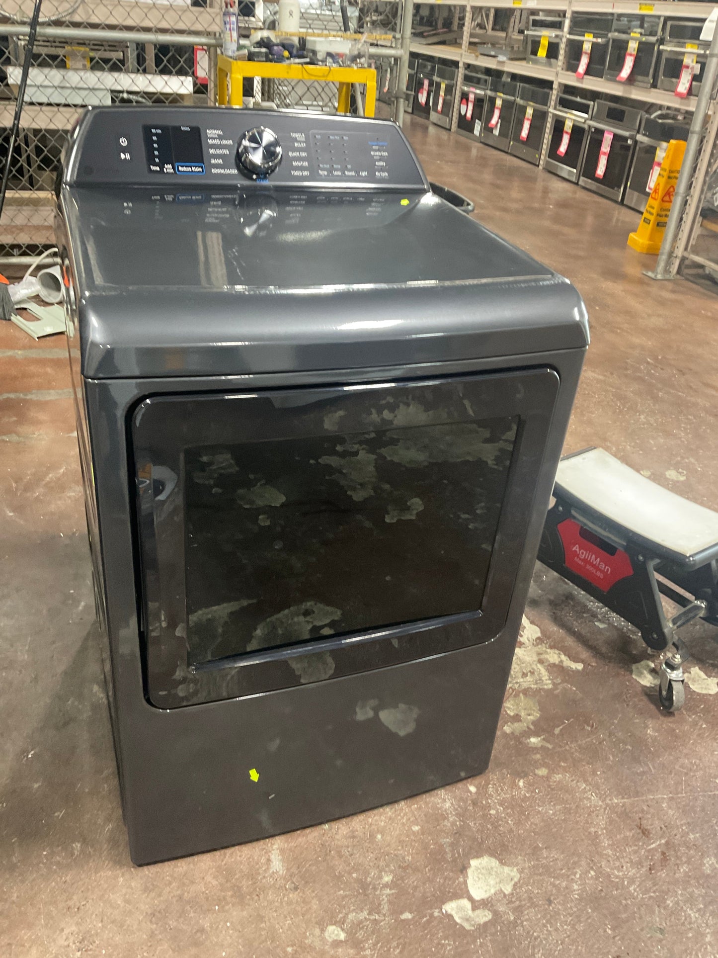 GE Profile™ ENERGY STAR® 7.4 cu. ft. Capacity Smart aluminized alloy drum Electric Dryer with Sanitize Cycle and Sensor Dry