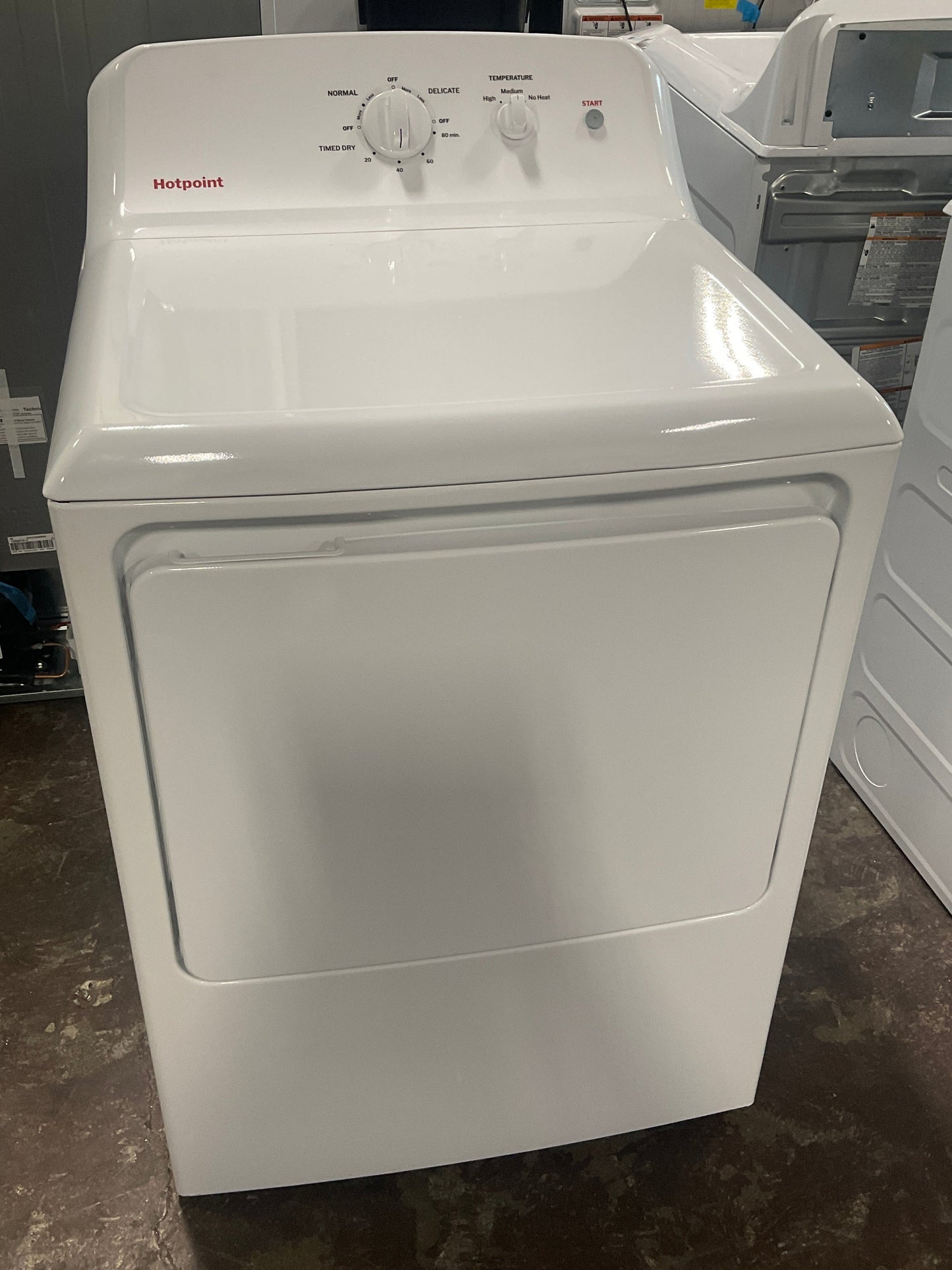 Hotpoint® 6.2 cu. ft. Capacity  Electric Dryer with Up To 120 ft. Venting and Shallow Depth