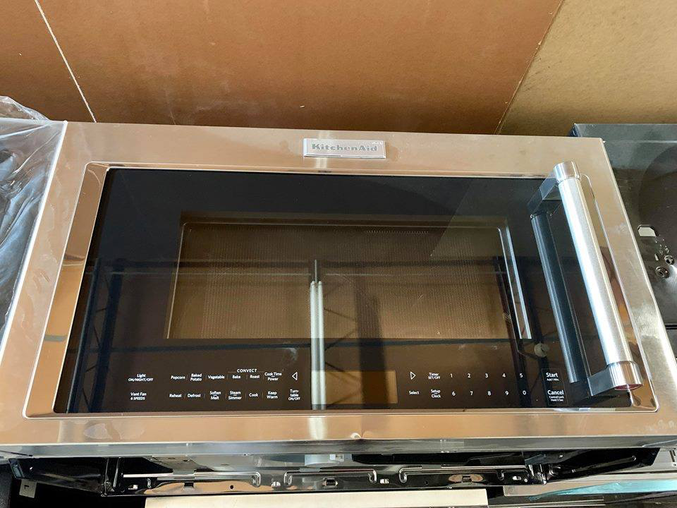 Kitchen-aid Over The Range Professional Microwave in stainless steel