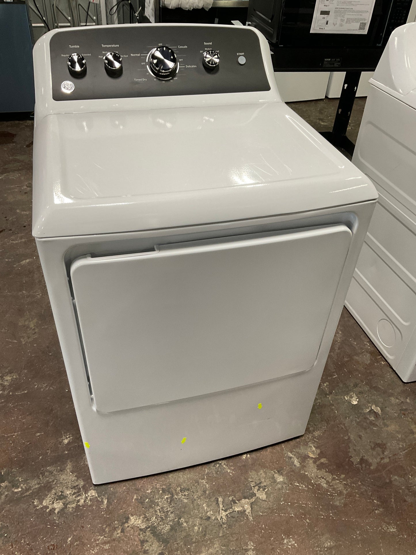 GE GE® 7.2 cu. ft. Capacity Electric Dryer with Up To 120 ft. Venting and Extended Tumble