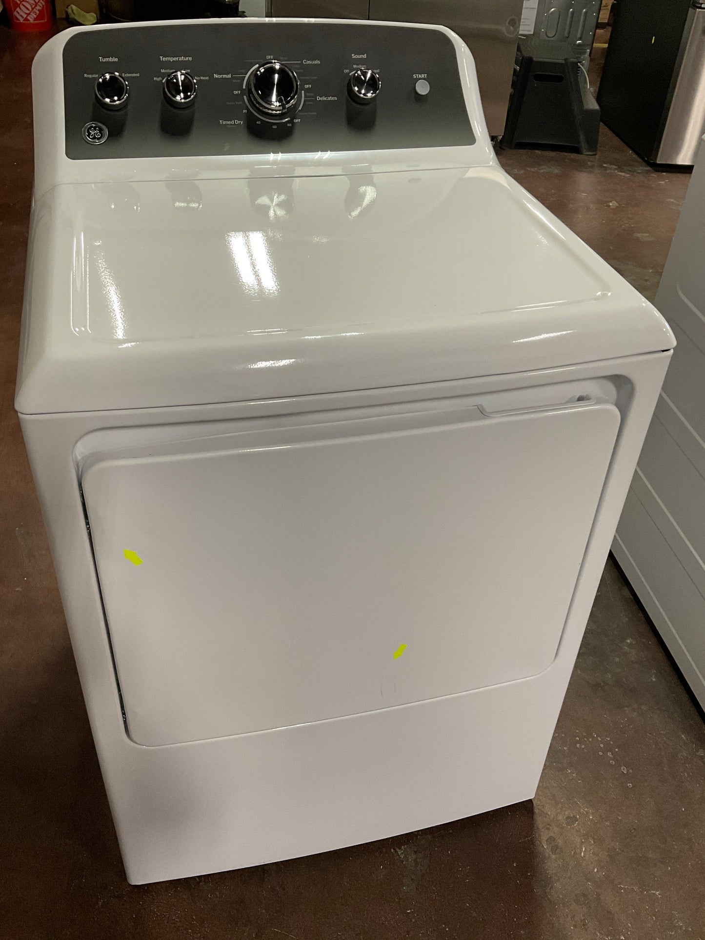 GE GE® 7.2 cu. ft. Capacity Electric Dryer with Up To 120 ft. Venting and Extended Tumble