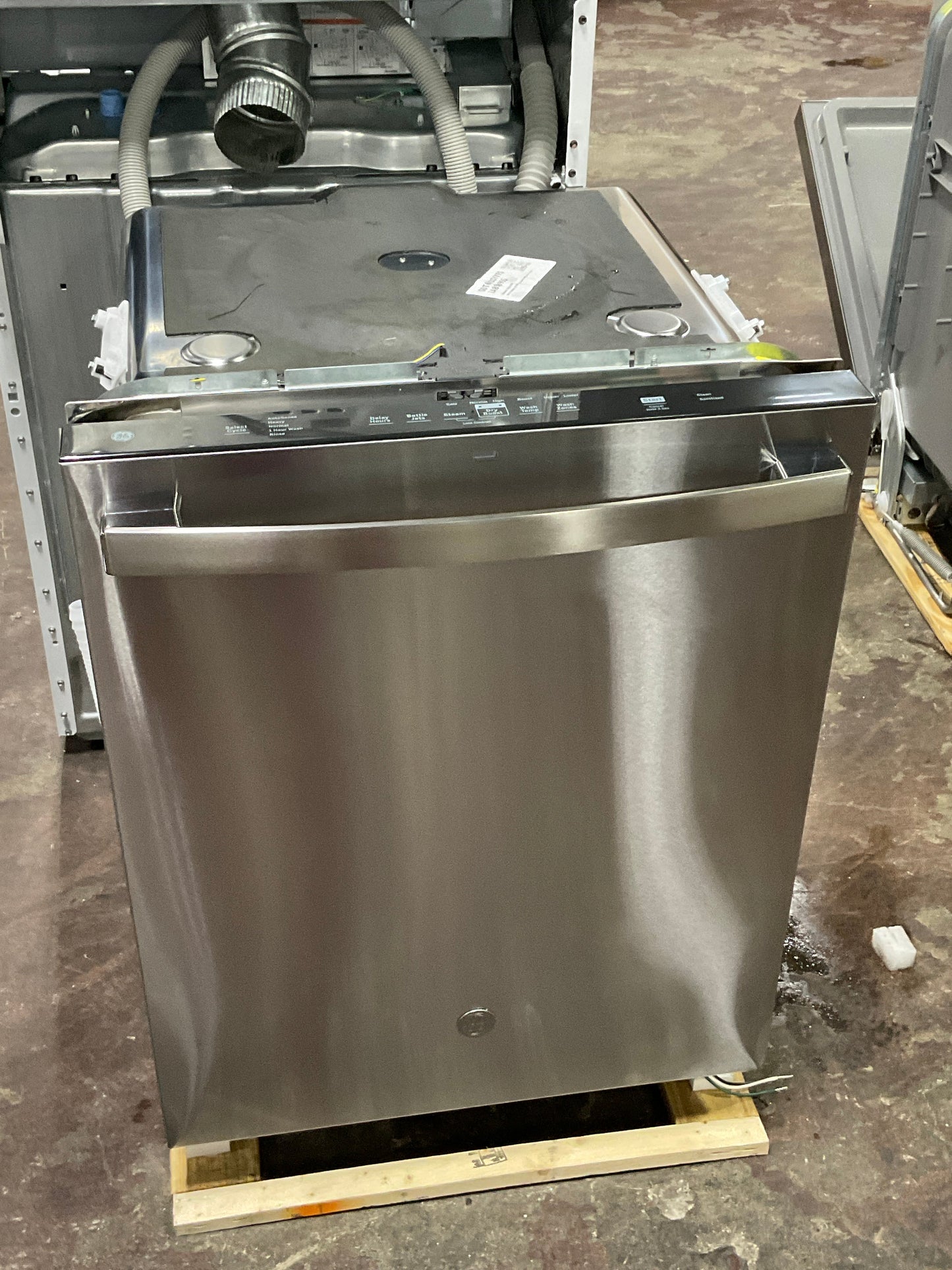 GE GE® ENERGY STAR® Top Control with Stainless Steel Interior Dishwasher with Sanitize Cycle