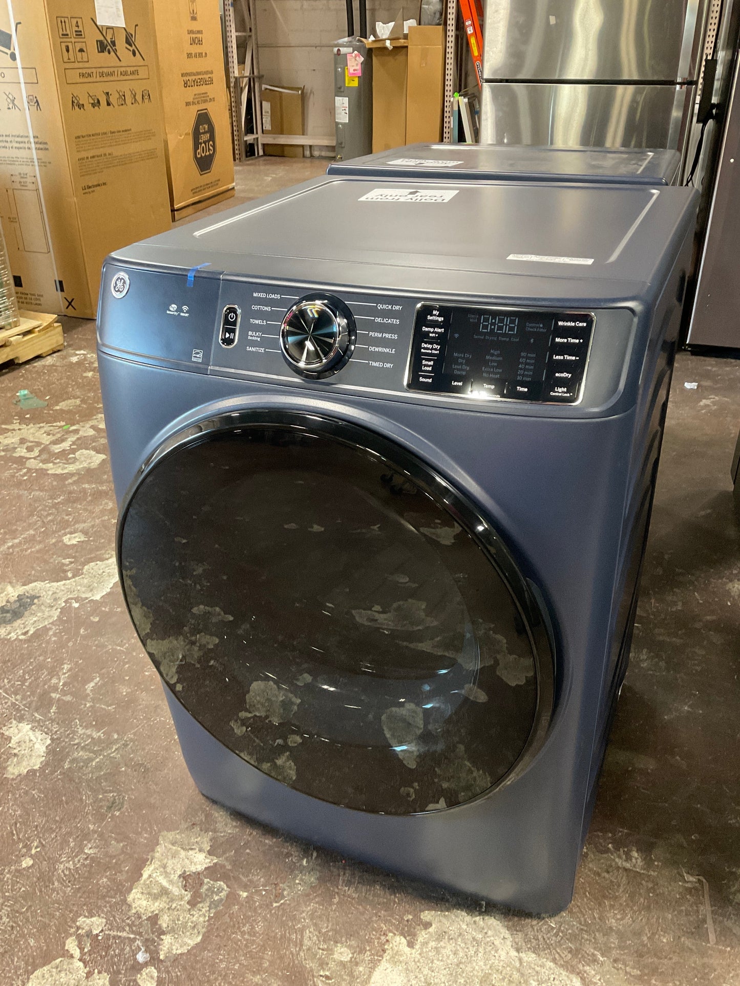 GE® ENERGY STAR® 7.8 cu. ft. Capacity Smart Front Load Electric Dryer with Sanitize Cycle