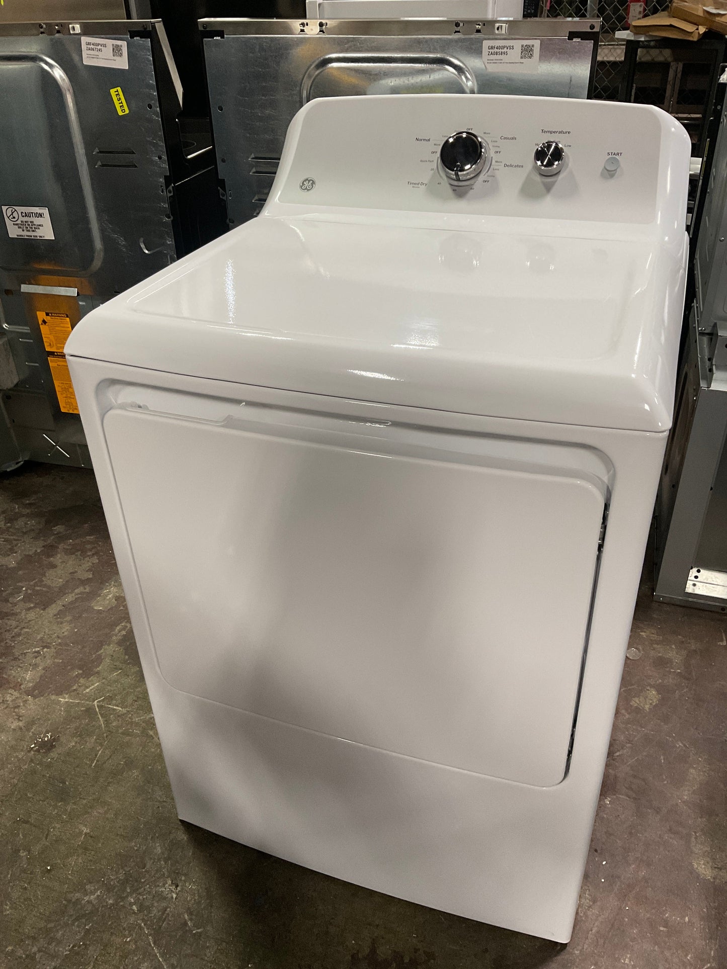 GE GE® 7.2 cu. ft. Capacity Electric Dryer with Up To 120 ft. Venting and Reversible Door