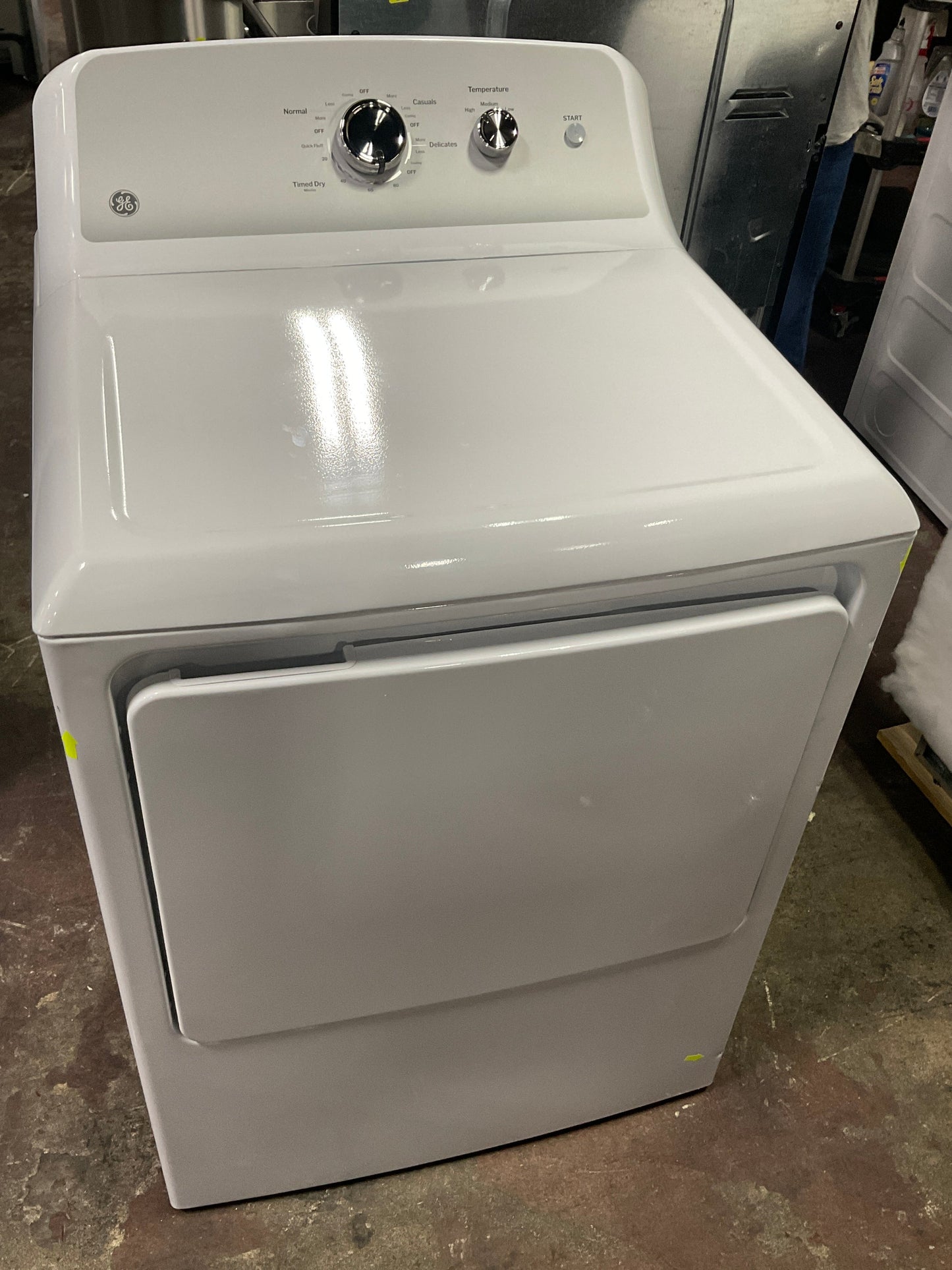 GE GE® 7.2 cu. ft. Capacity Electric Dryer with Up To 120 ft. Venting and Reversible Door