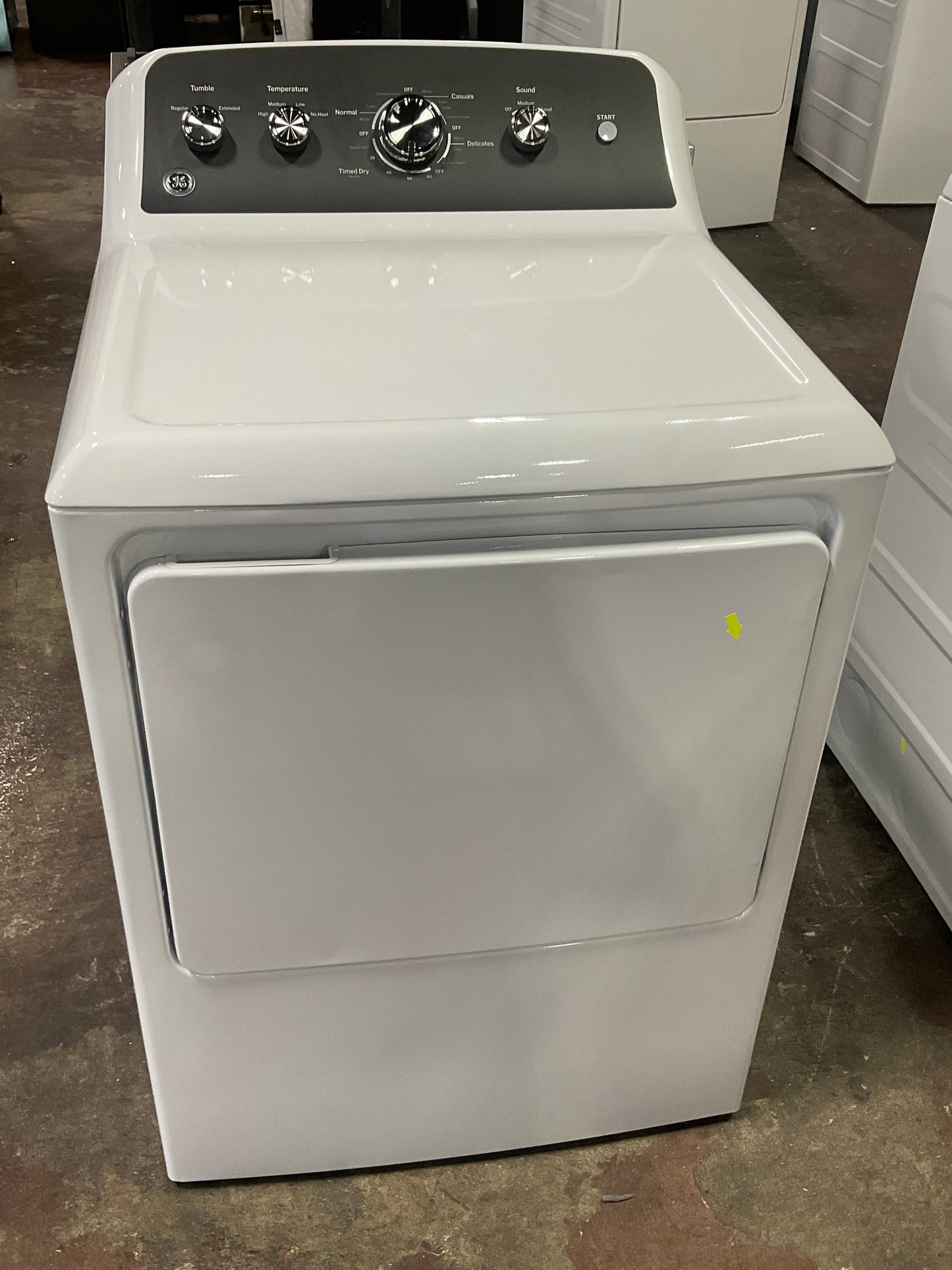 GE GE® 7.2 cu. ft. Capacity Electric Dryer with Up To 120 ft. Venting and Extended Tumble