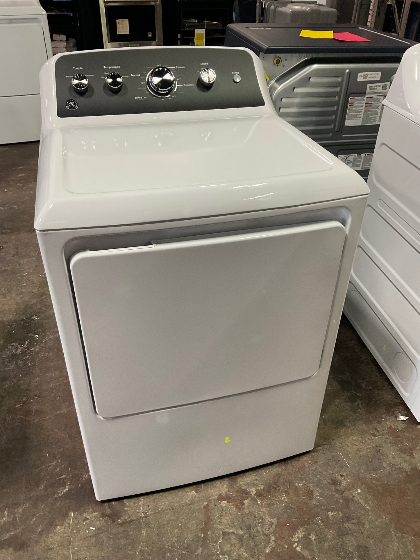 GE GE® 7.2 cu. ft. Capacity Electric Dryer with Up To 120 ft. Venting and Extended Tumble