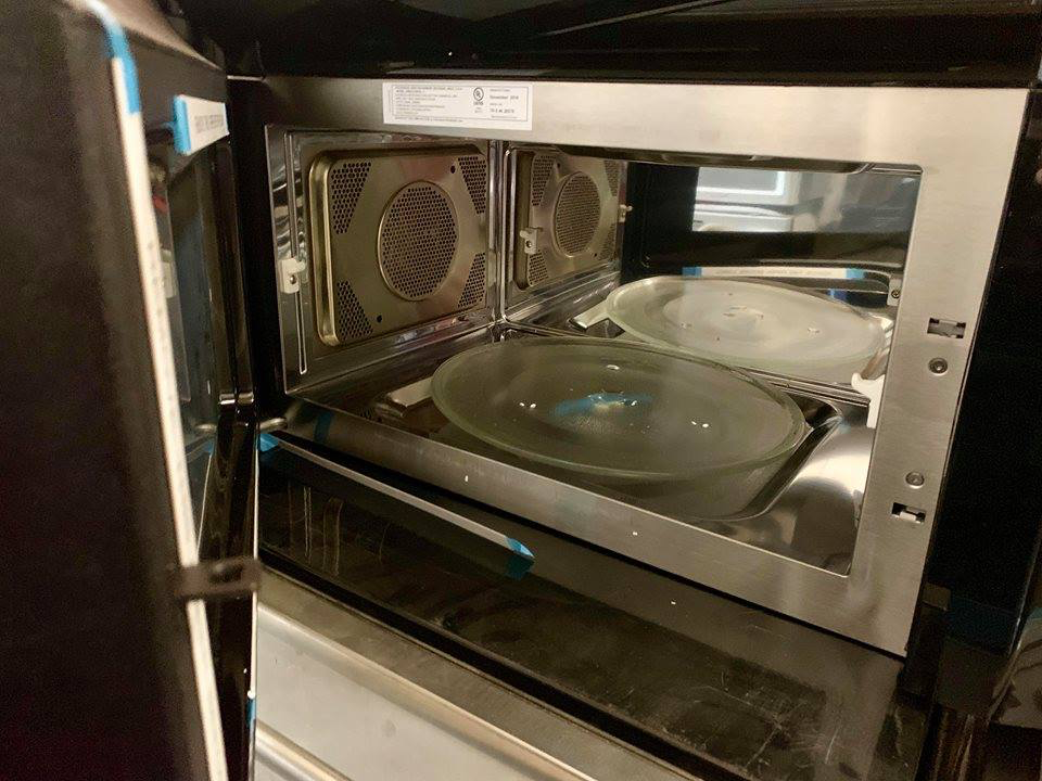 Kitchen-aid Over The Range Professional Microwave in stainless steel