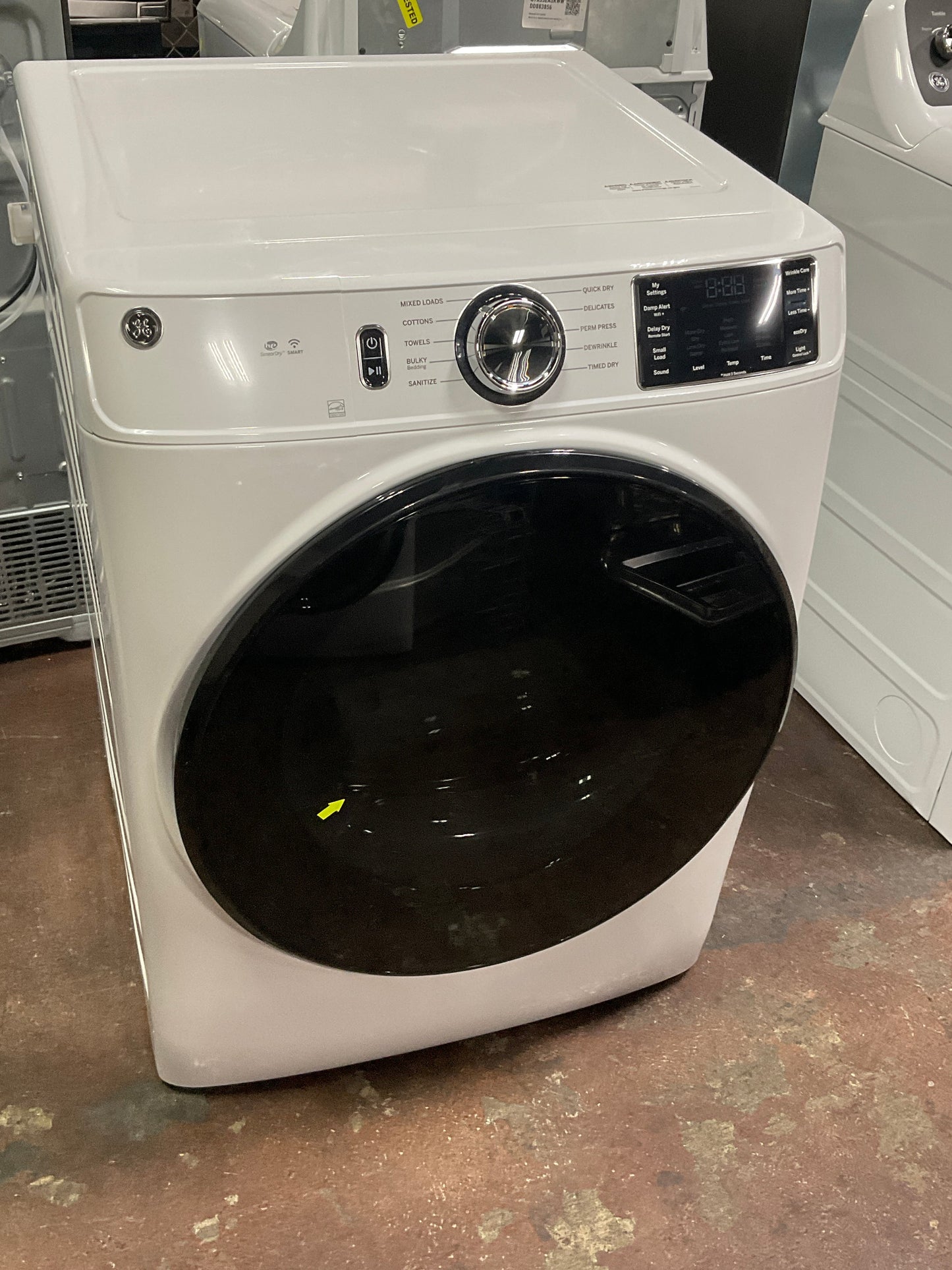 GE GE® ENERGY STAR® 7.8 cu. ft. Capacity Smart Front Load Electric Dryer with Sanitize Cycle