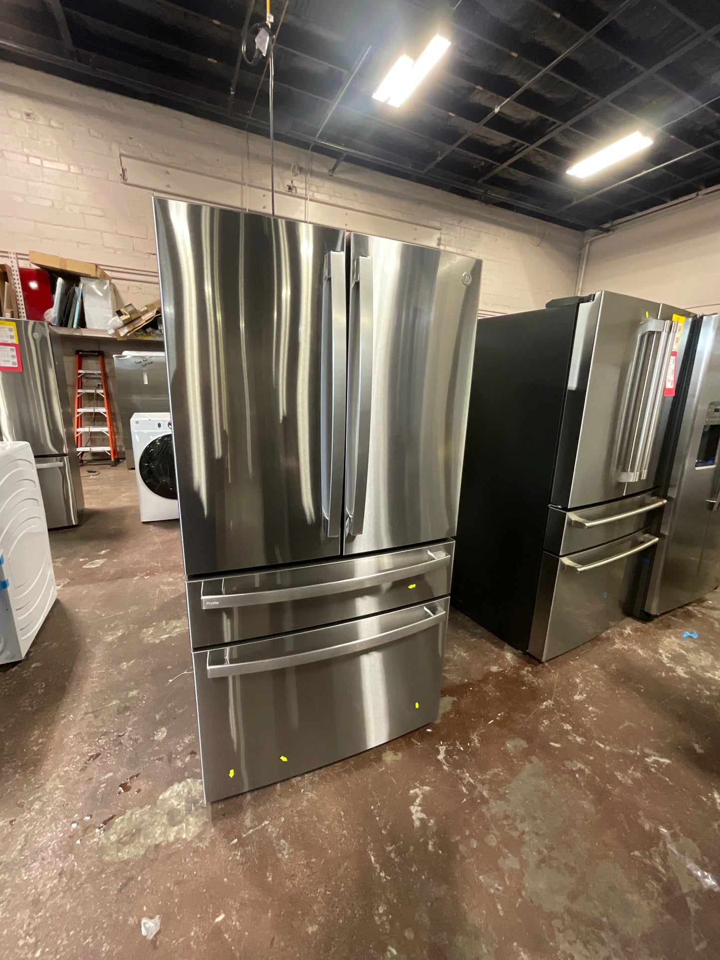 GE Profile™ ENERGY STAR® 23.2 Cu. Ft. Smart Counter-Depth Fingerprint Resistant 4-Door French-Door Refrigerator
