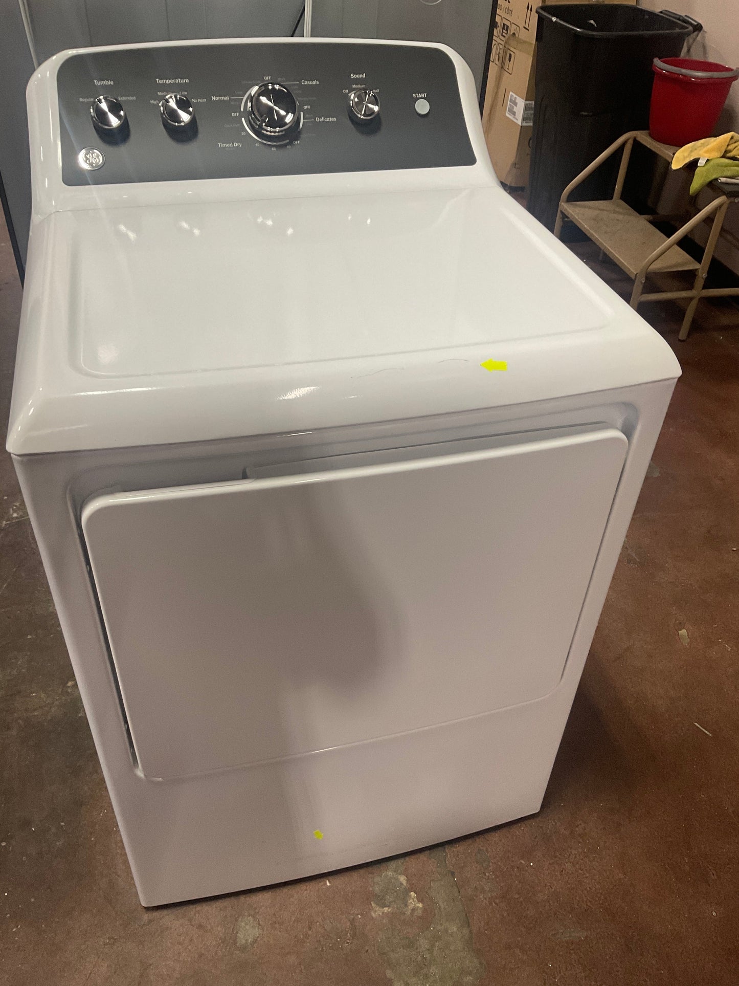 GE GE® 7.2 cu. ft. Capacity Electric Dryer with Up To 120 ft. Venting and Extended Tumble