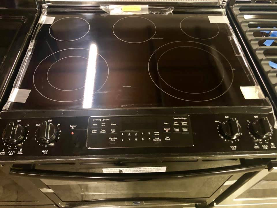 GE Slide-In Electric Stove with convection oven