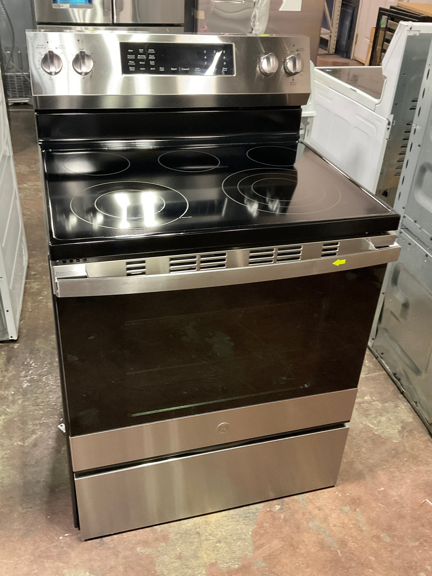 GE Profile™ ENERGY STAR® 30” Smart Free-Standing Electric Convection Range with No Preheat Air Fry and EasyWash™ Oven Tray