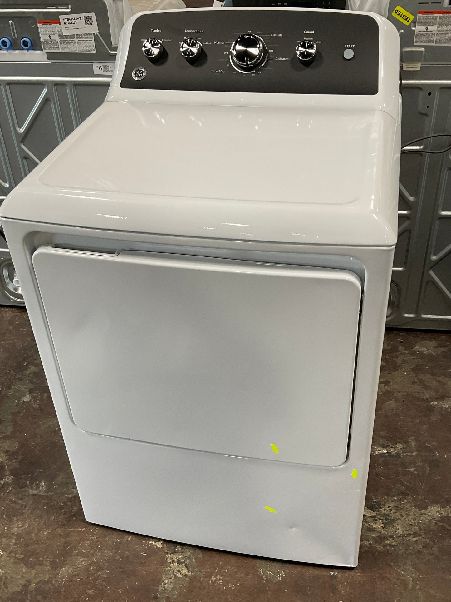 GE GE® 7.2 cu. ft. Capacity Electric Dryer with Up To 120 ft. Venting and Extended Tumble