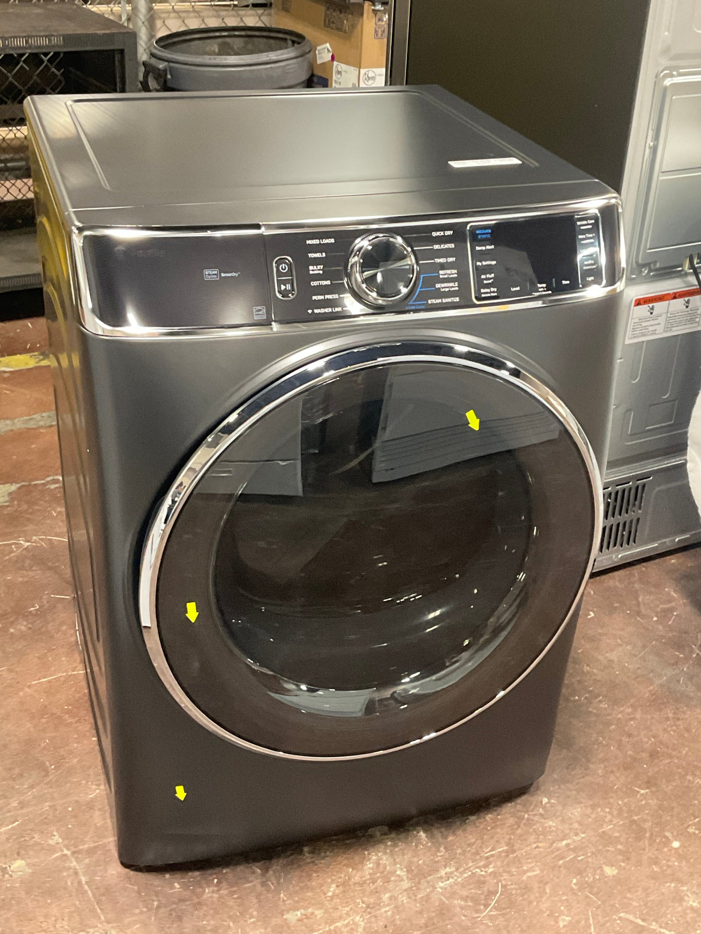 GE Profile™ ENERGY STAR® 7.8 cu. ft. Capacity Smart Front Load Electric Dryer with Steam and Sanitize Cycle