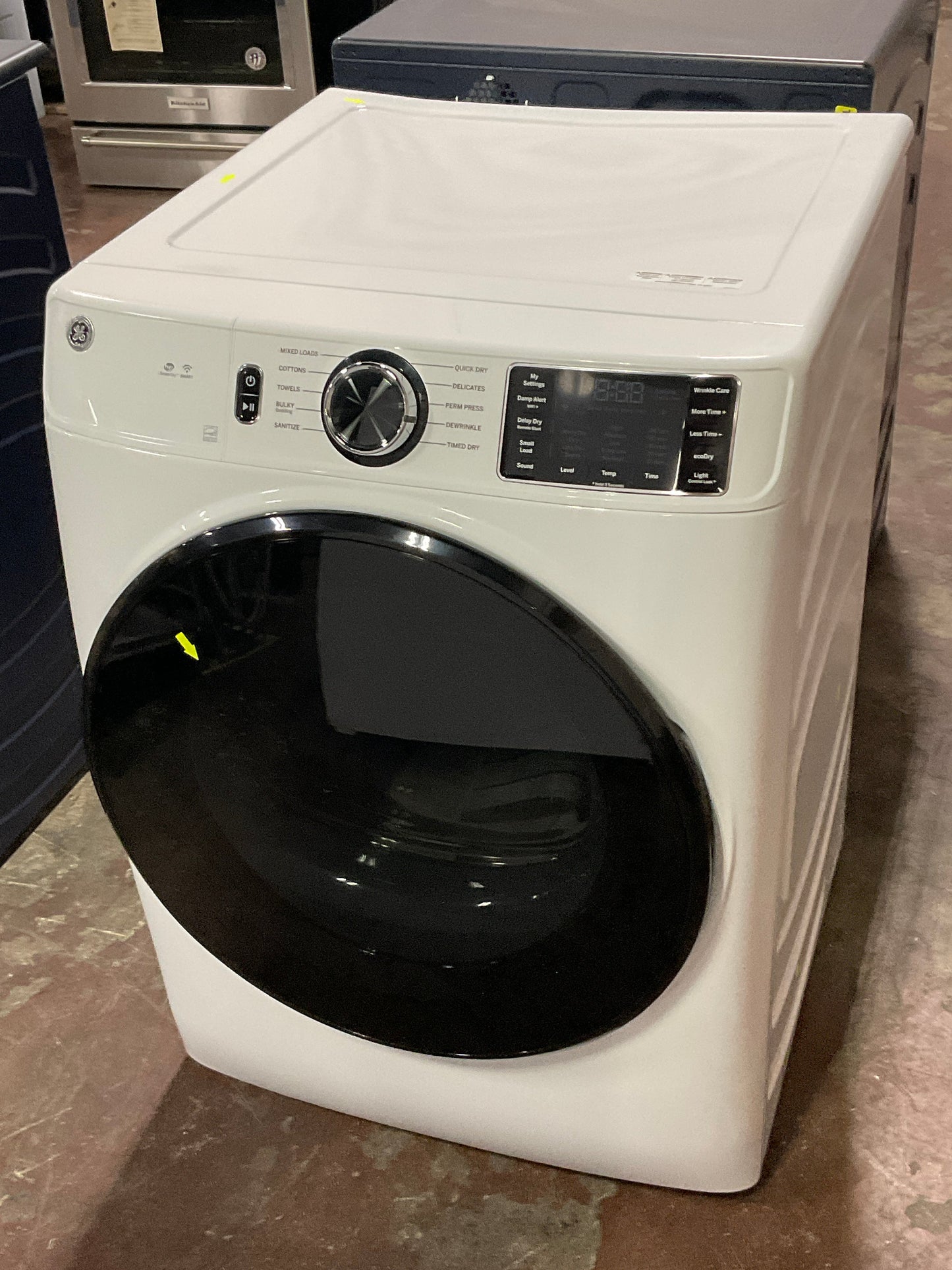 GE GE® ENERGY STAR® 7.8 cu. ft. Capacity Smart Front Load Electric Dryer with Sanitize Cycle
