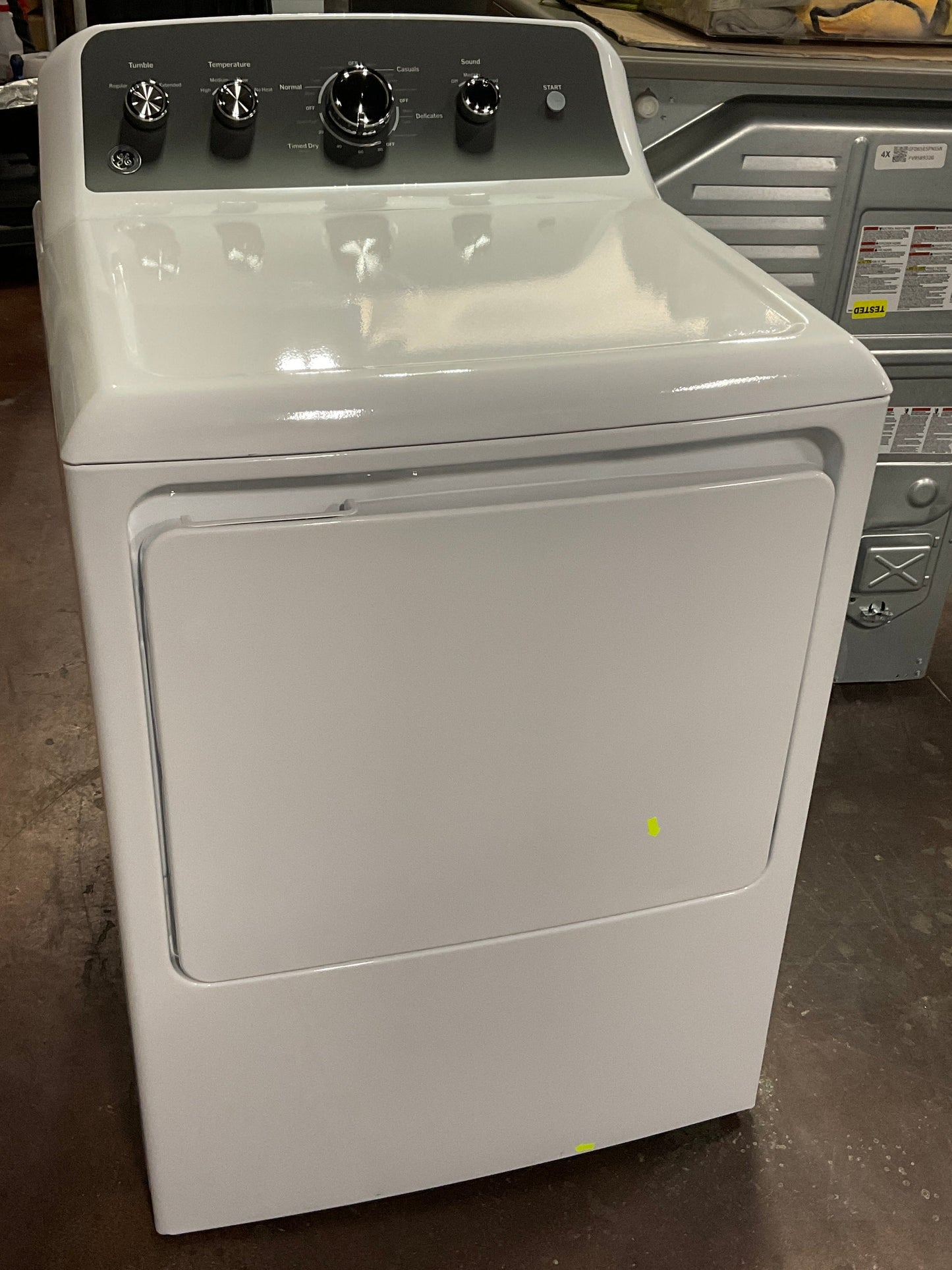GE GE® 7.2 cu. ft. Capacity Electric Dryer with Up To 120 ft. Venting and Extended Tumble