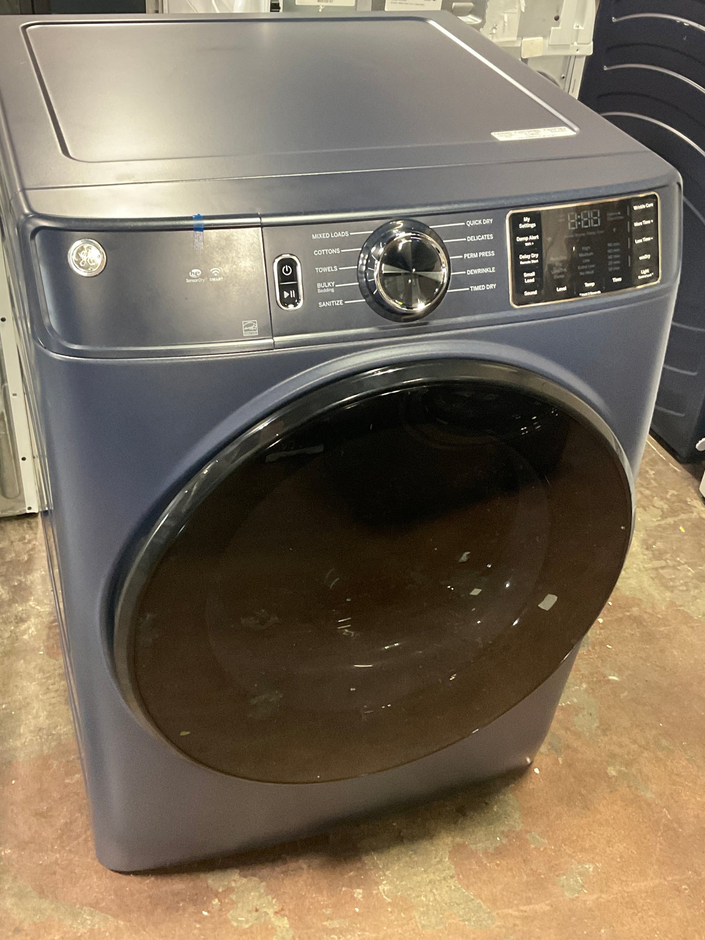 GE® ENERGY STAR® 7.8 cu. ft. Capacity Smart Front Load Electric Dryer with Sanitize Cycle