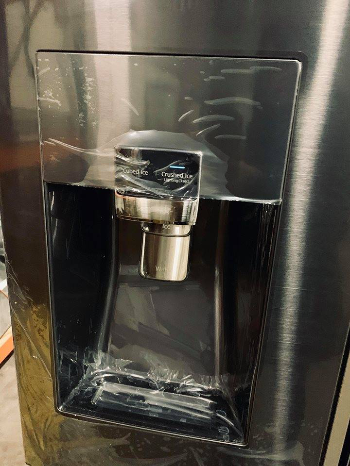 Samsung Flex 4 door Family Hub Refrigerator in Black stainless