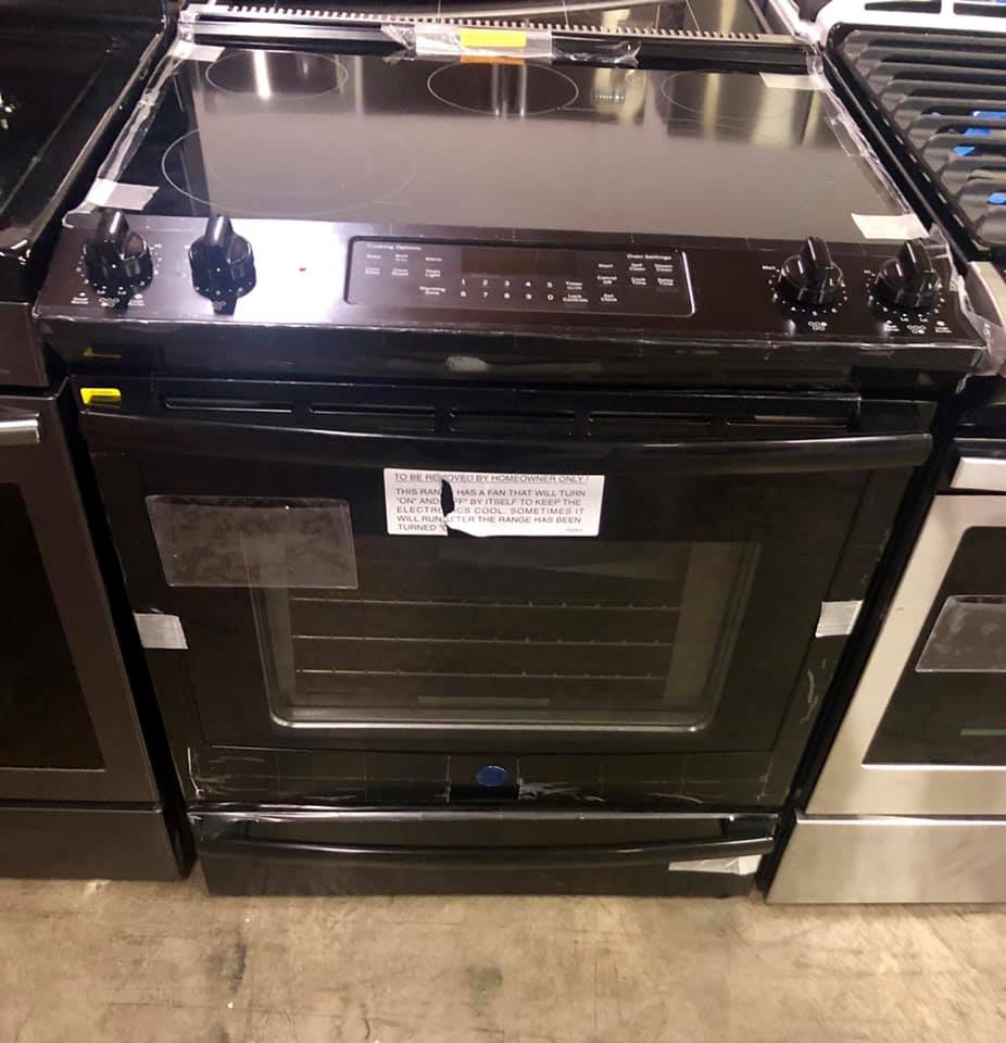 GE Slide-In Electric Stove with convection oven