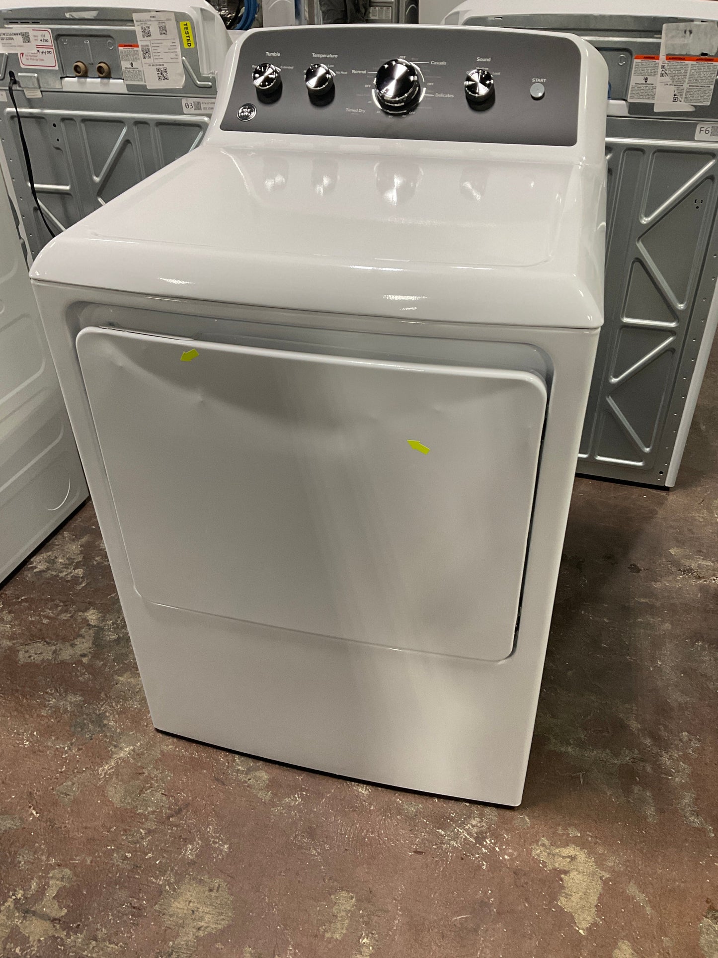 GE GE® 7.2 cu. ft. Capacity Electric Dryer with Up To 120 ft. Venting and Extended Tumble