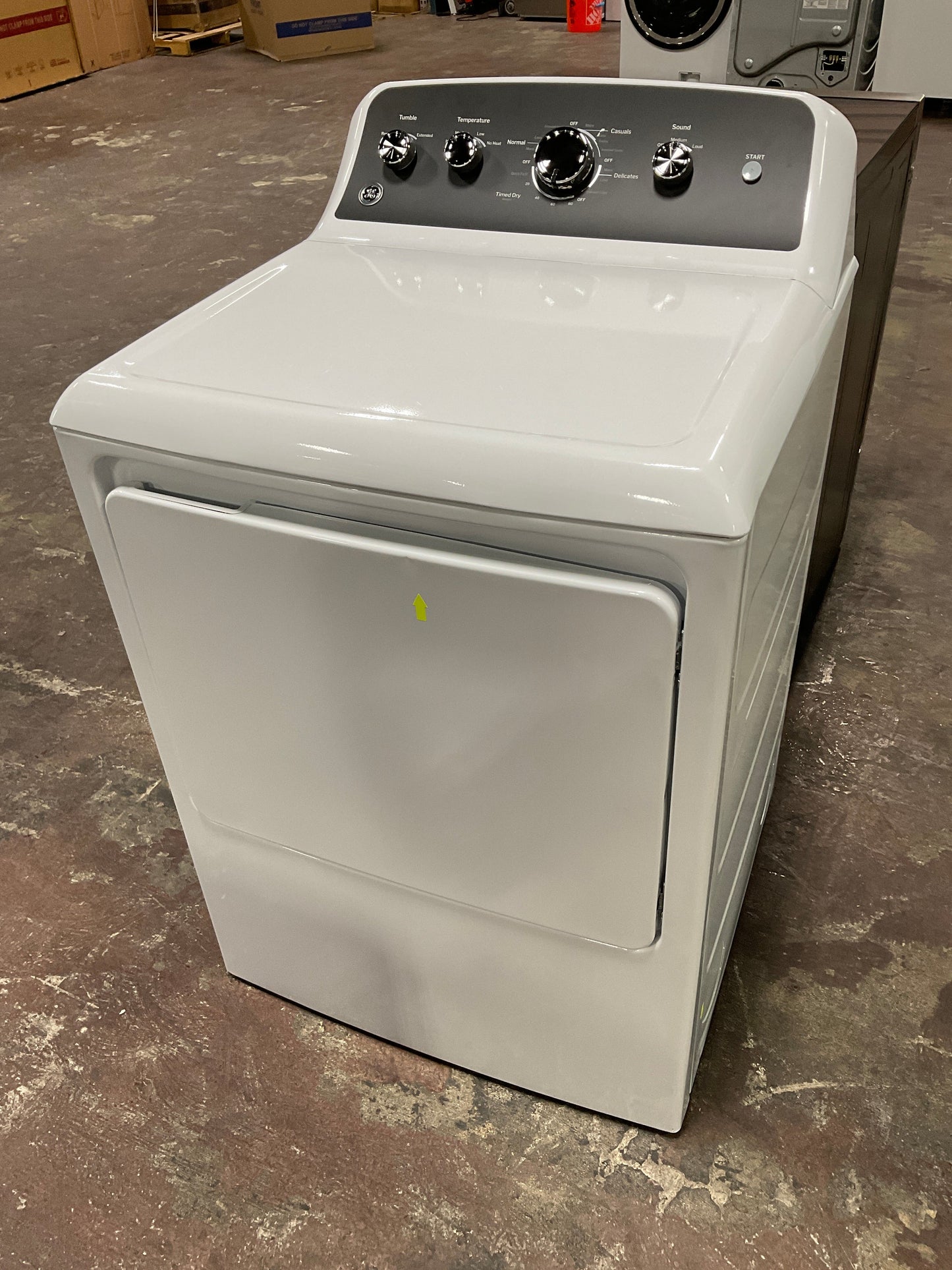 GE GE® 7.2 cu. ft. Capacity Electric Dryer with Up To 120 ft. Venting and Extended Tumble